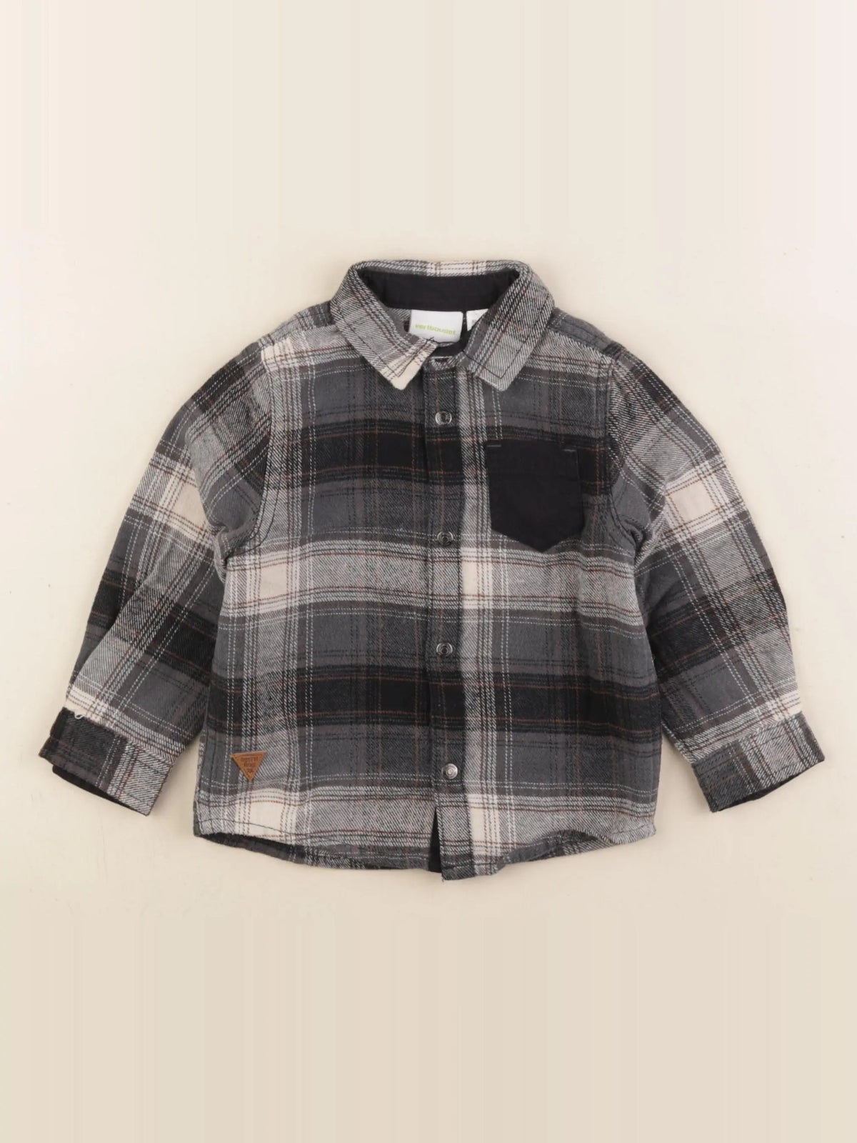 Vertbaudet - chemise noir - 2 ans