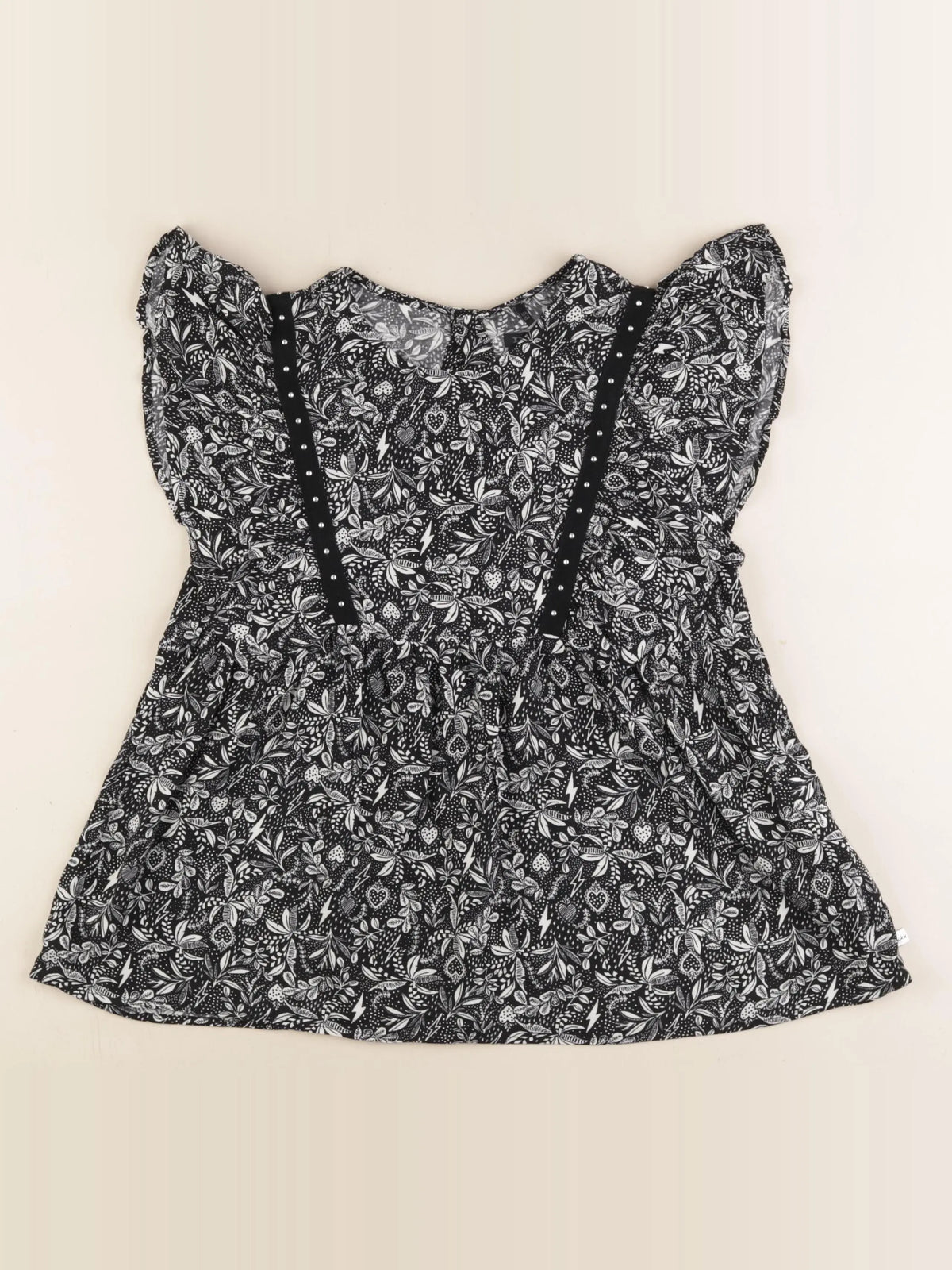 IKKS - blouse noir - 12 ans