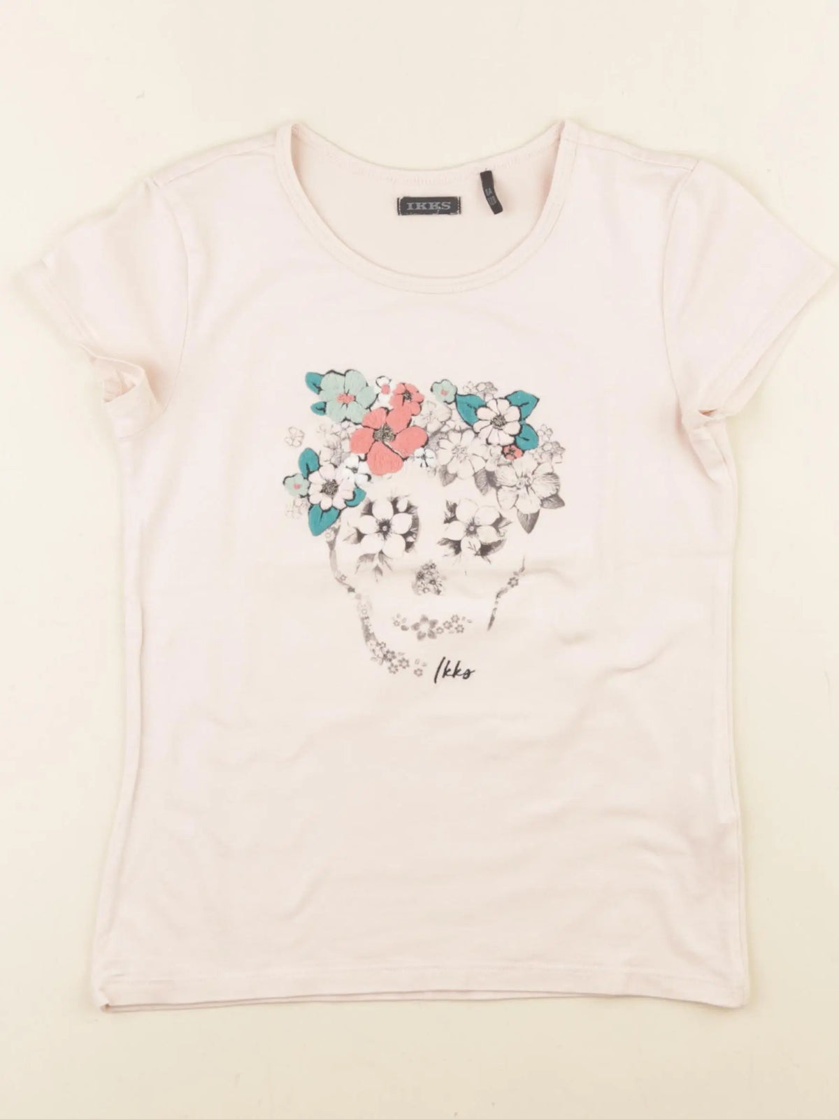IKKS - tee-shirt rose - 8 ans