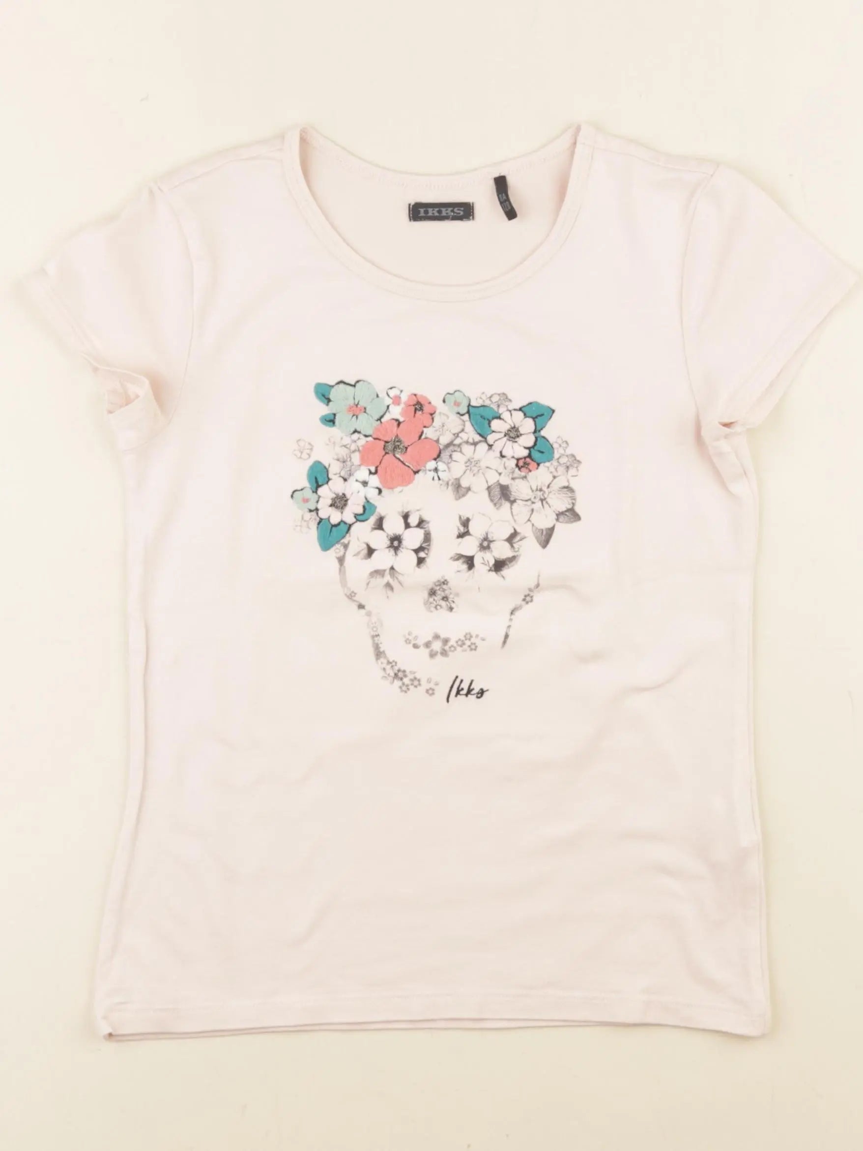 IKKS - tee-shirt rose - 8 ans