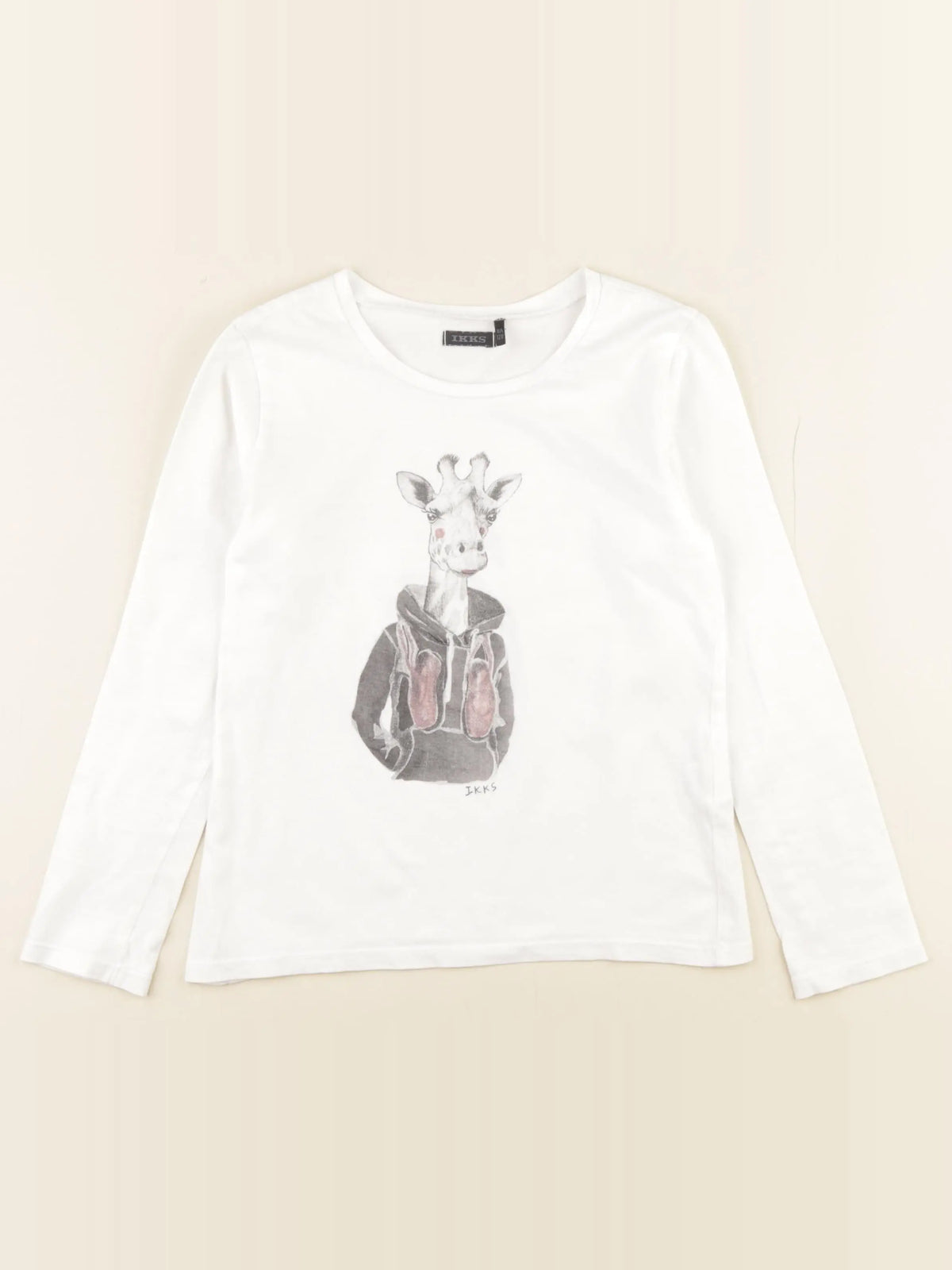 IKKS - tee-shirt blanc - 8 ans