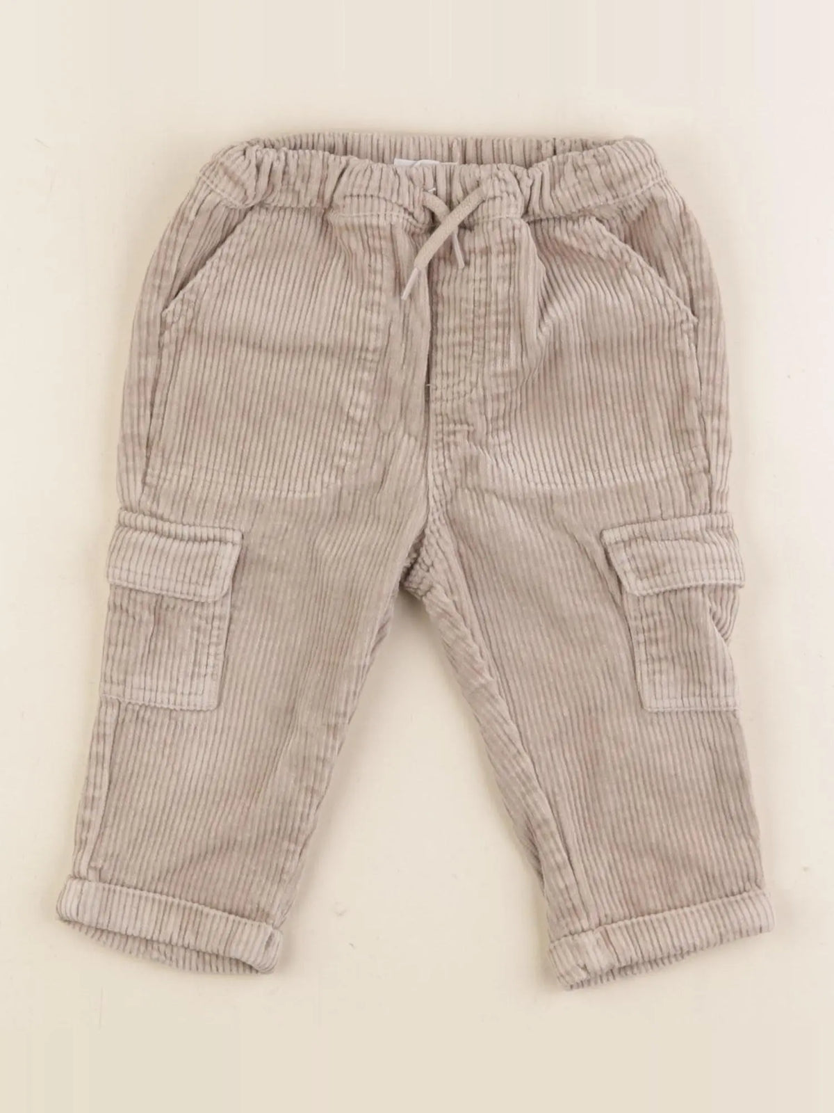 Vertbaudet - pantalon marron - 12 mois