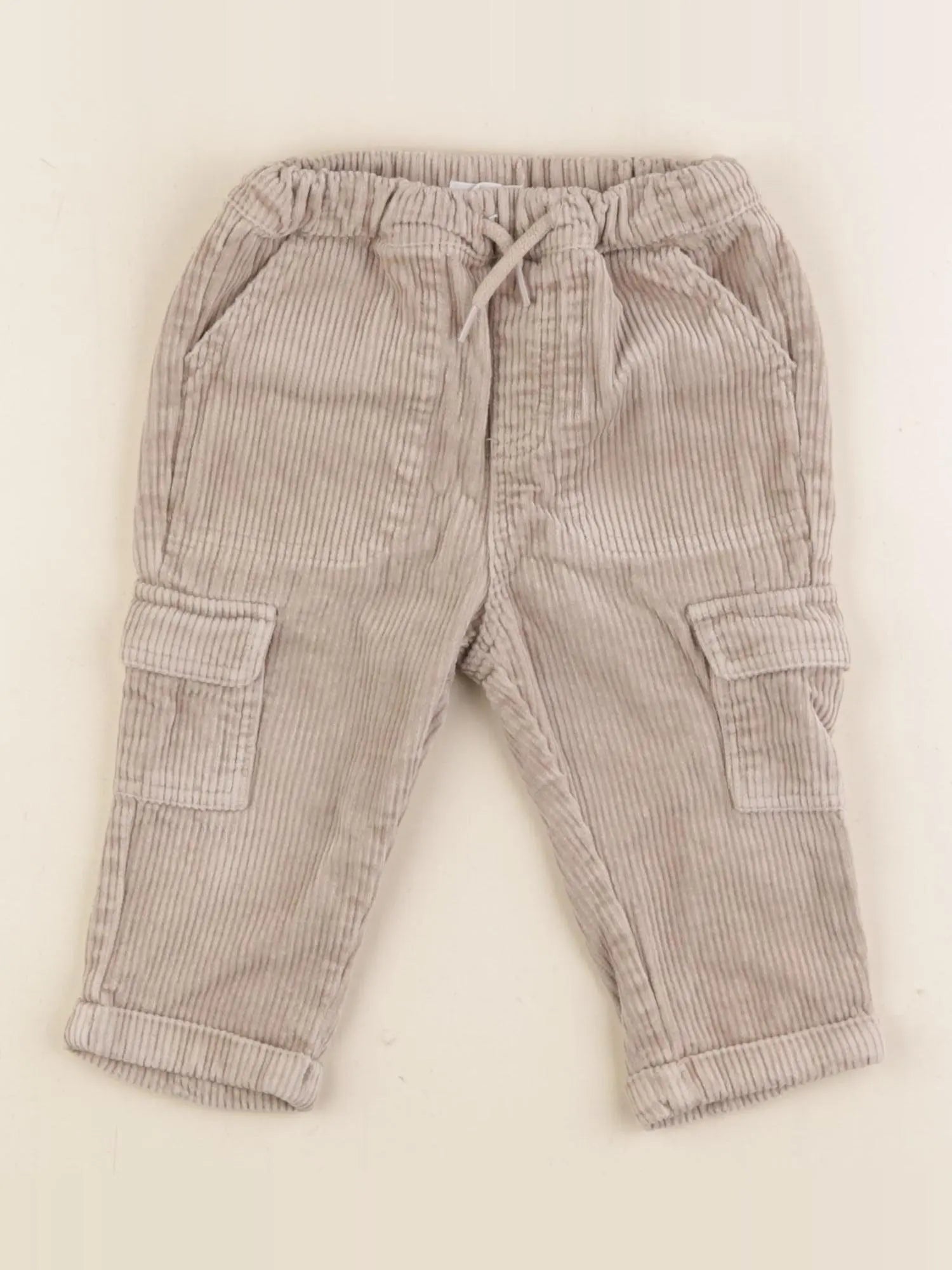 Vertbaudet - pantalon marron - 12 mois