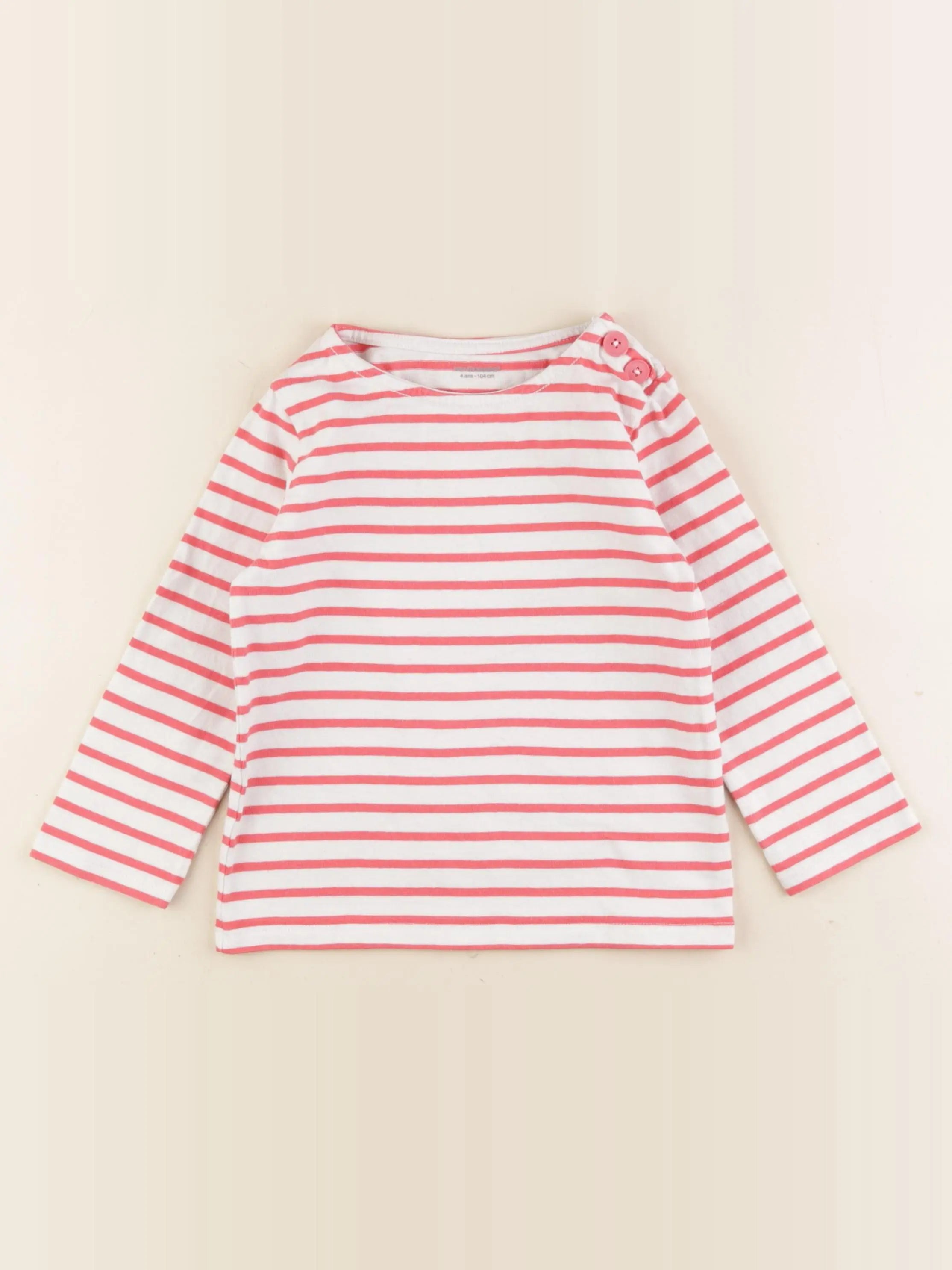 Vertbaudet - tee-shirt rose - 4 ans