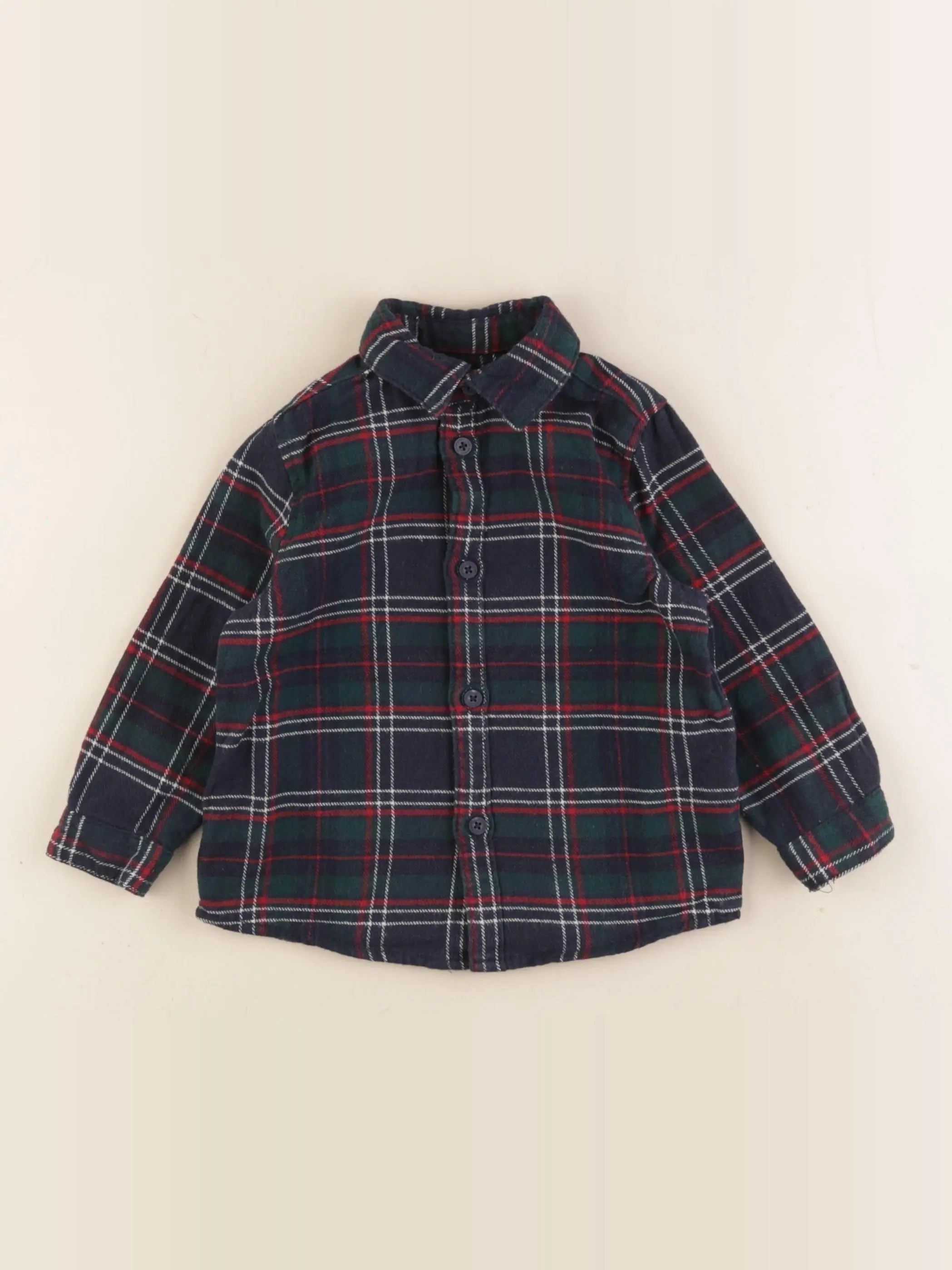Vertbaudet - chemise bleu - 3 ans