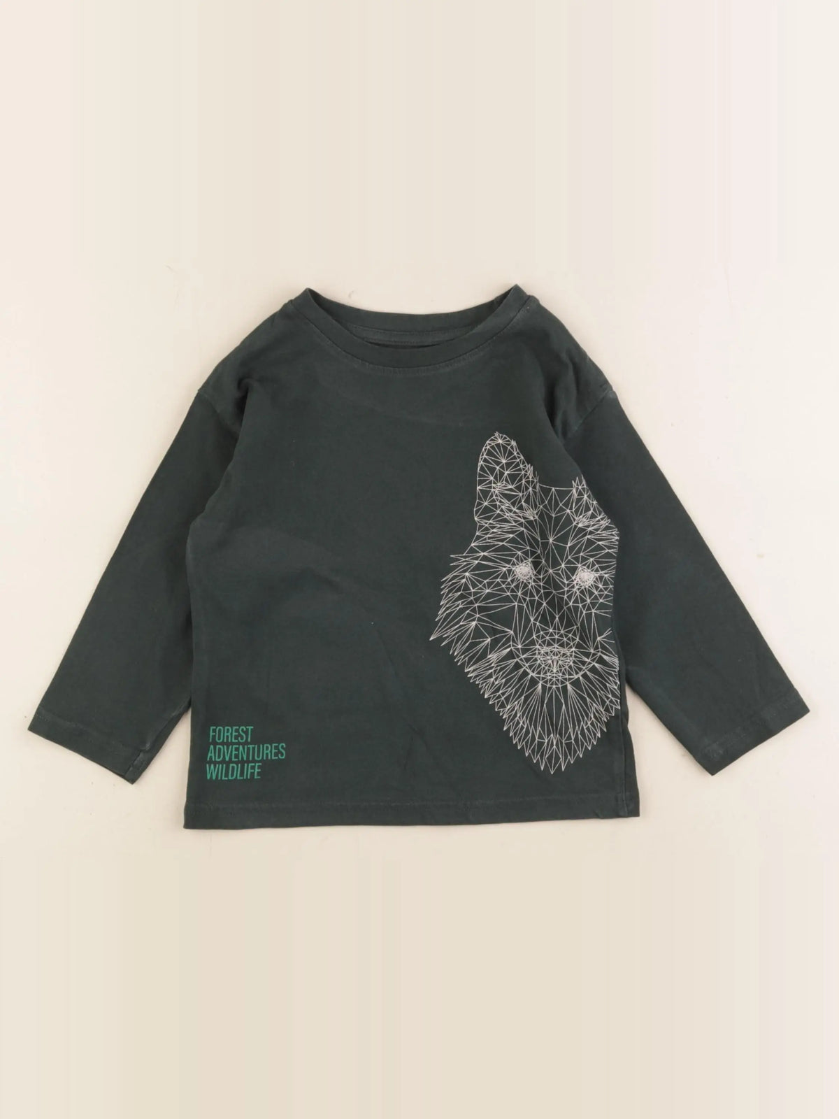 Vertbaudet - tee-shirt vert - 3 ans