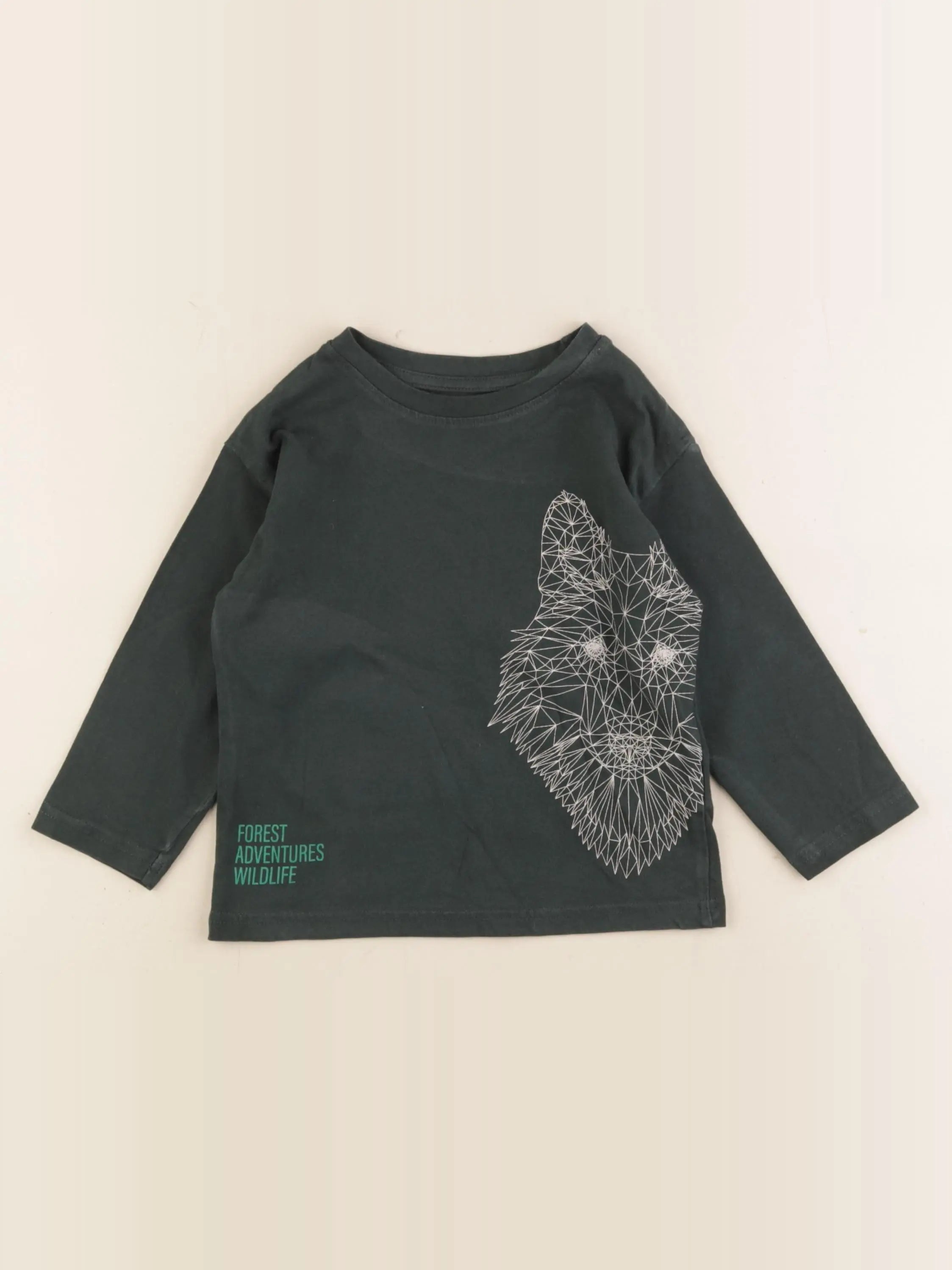 Vertbaudet - tee-shirt vert - 3 ans