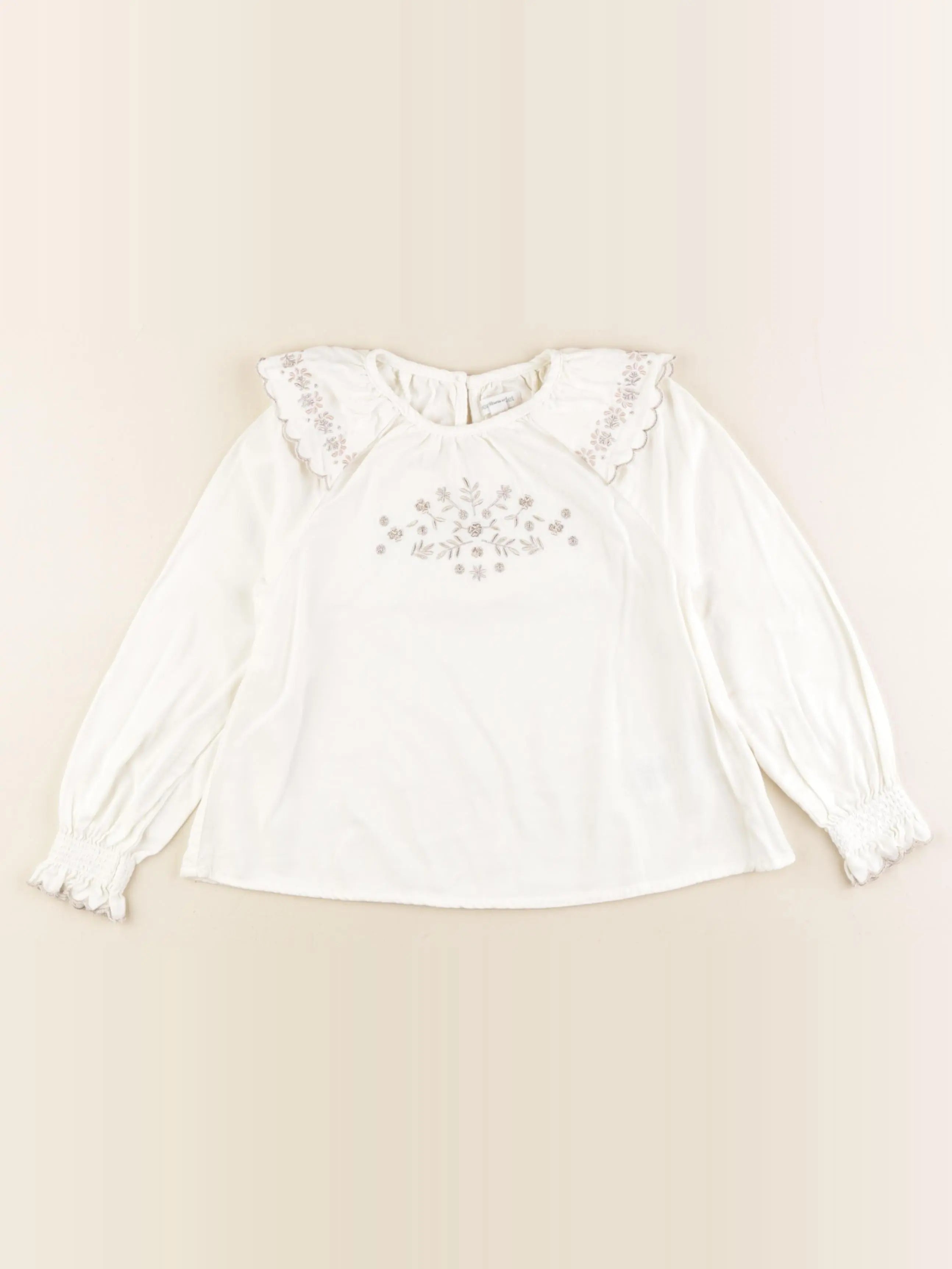 Vertbaudet - blouse beige, or - 5 ans