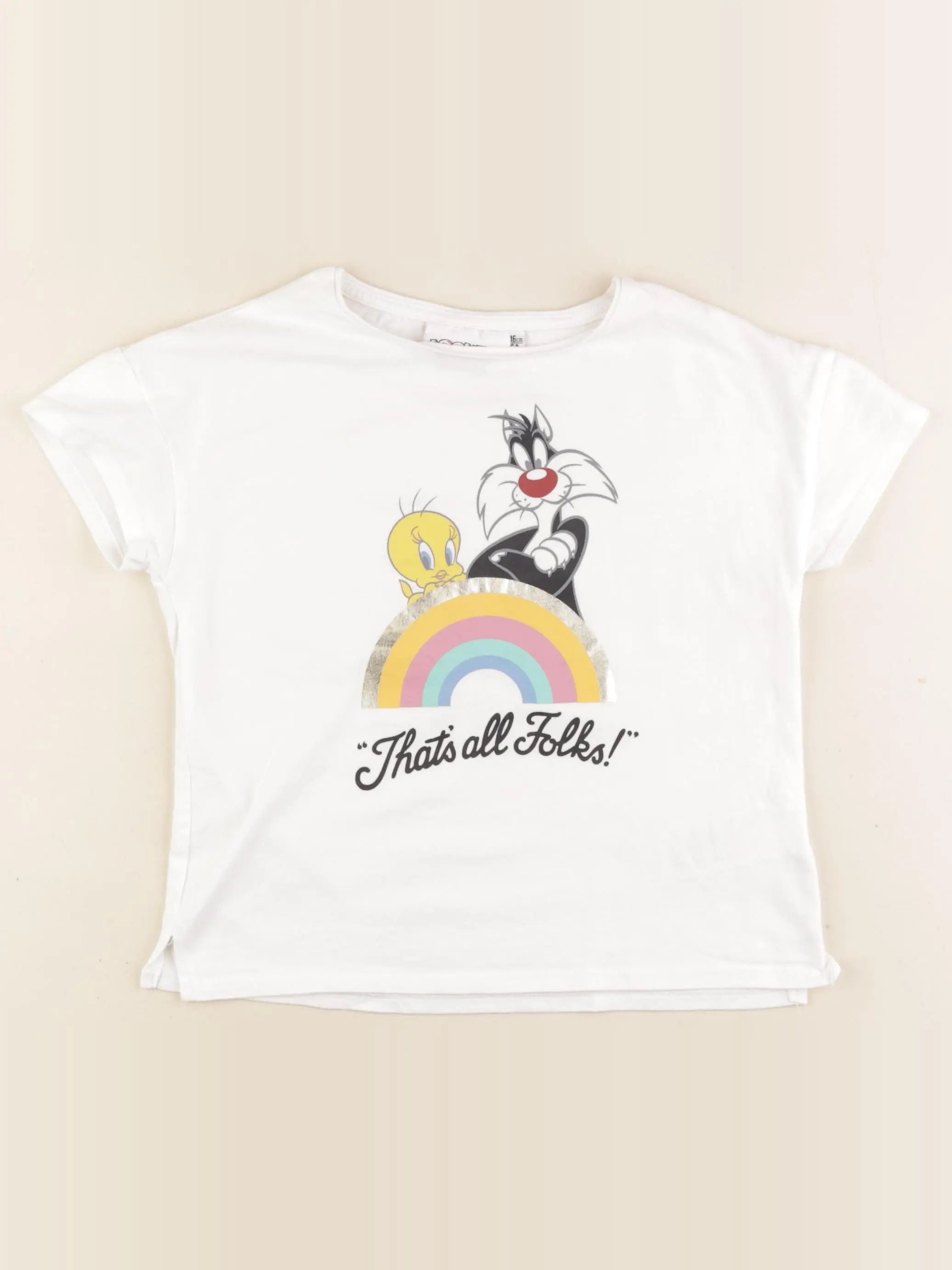 Vertbaudet - tee-shirt blanc - 6 ans