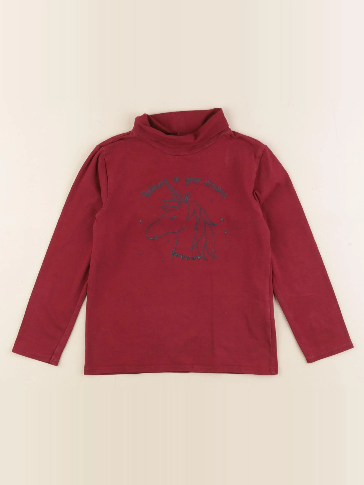 Vertbaudet - sous-pull rouge - 5 ans
