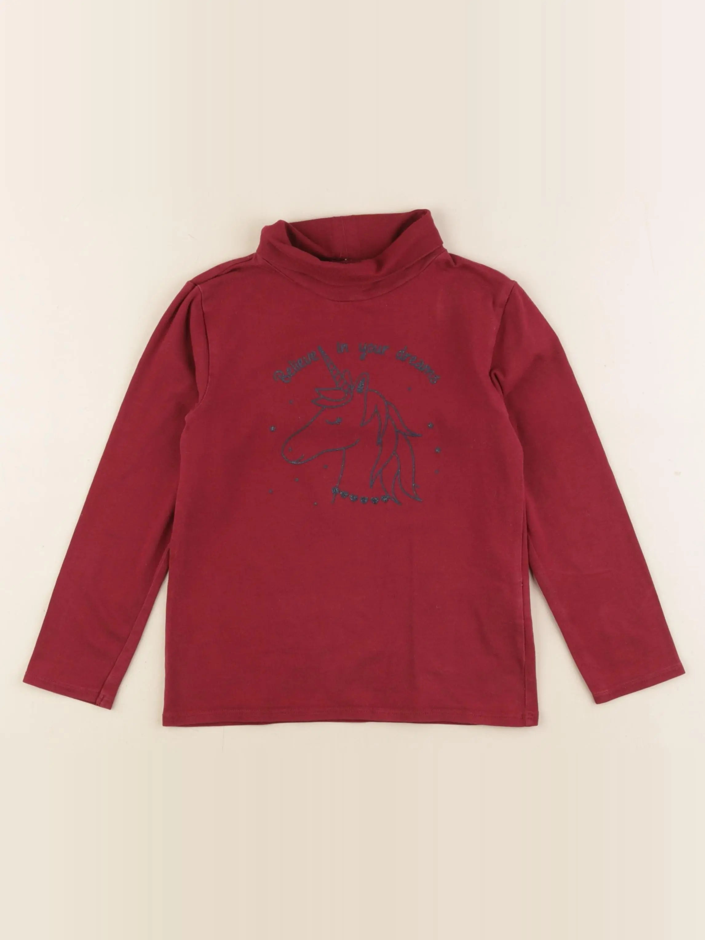 Vertbaudet - sous-pull rouge - 5 ans