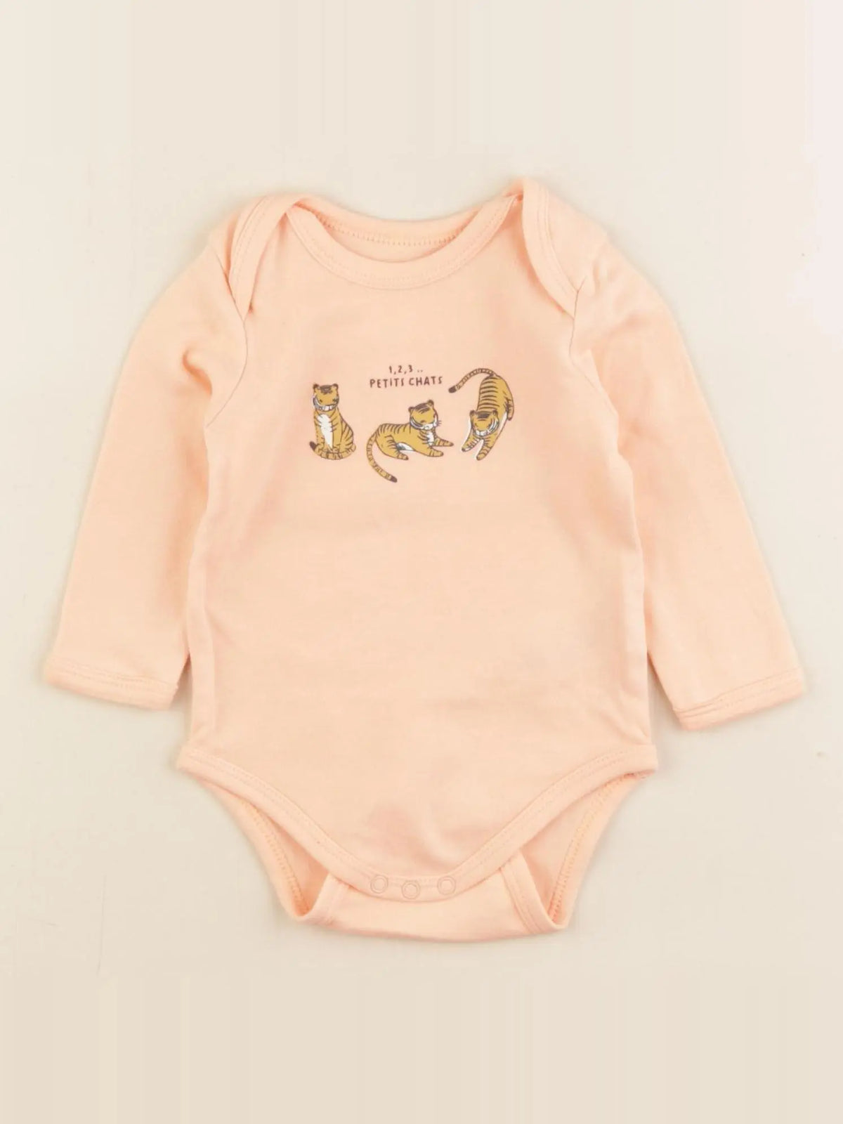 Vertbaudet - body orange - 6 mois