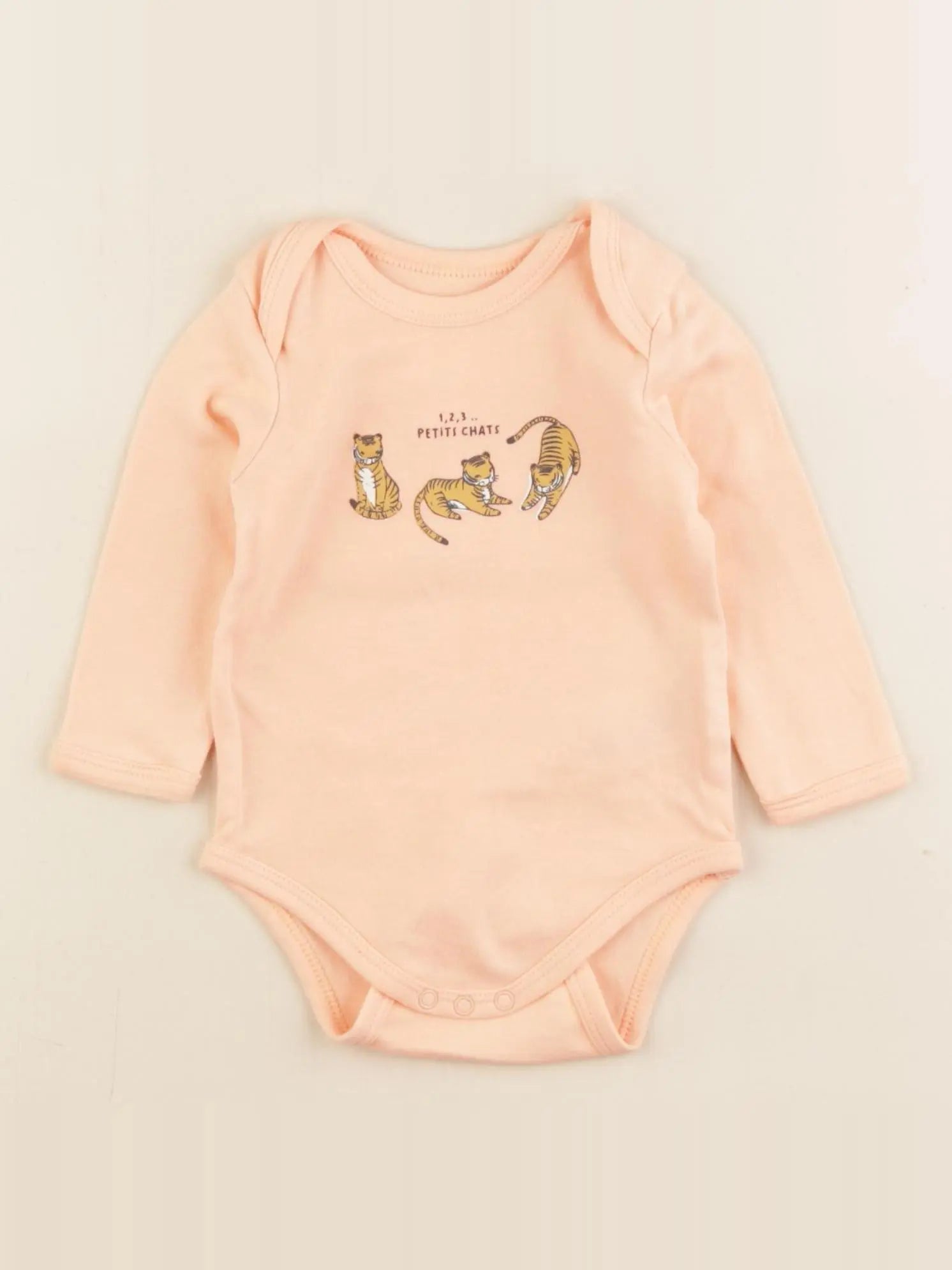 Vertbaudet - body orange - 6 mois