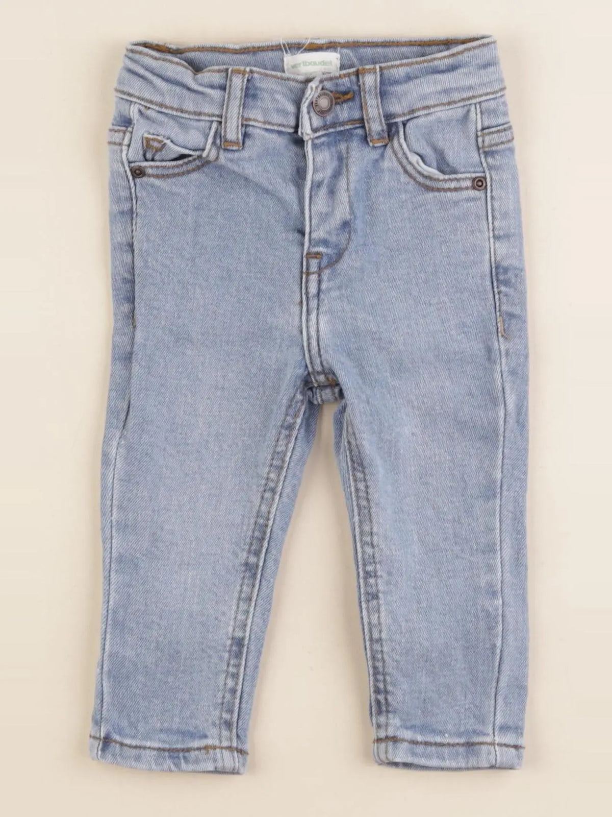 Vertbaudet - jean bleu - 6 mois