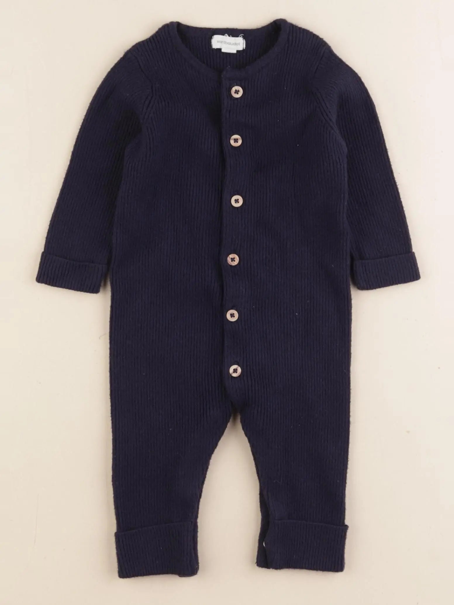 Vertbaudet - combinaison bleu - 6 mois