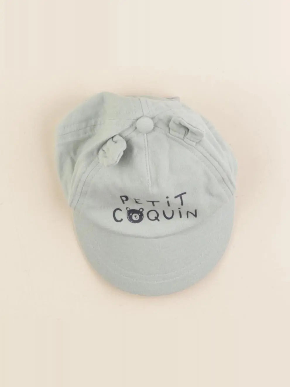 Vertbaudet - casquette vert - 3/6 mois