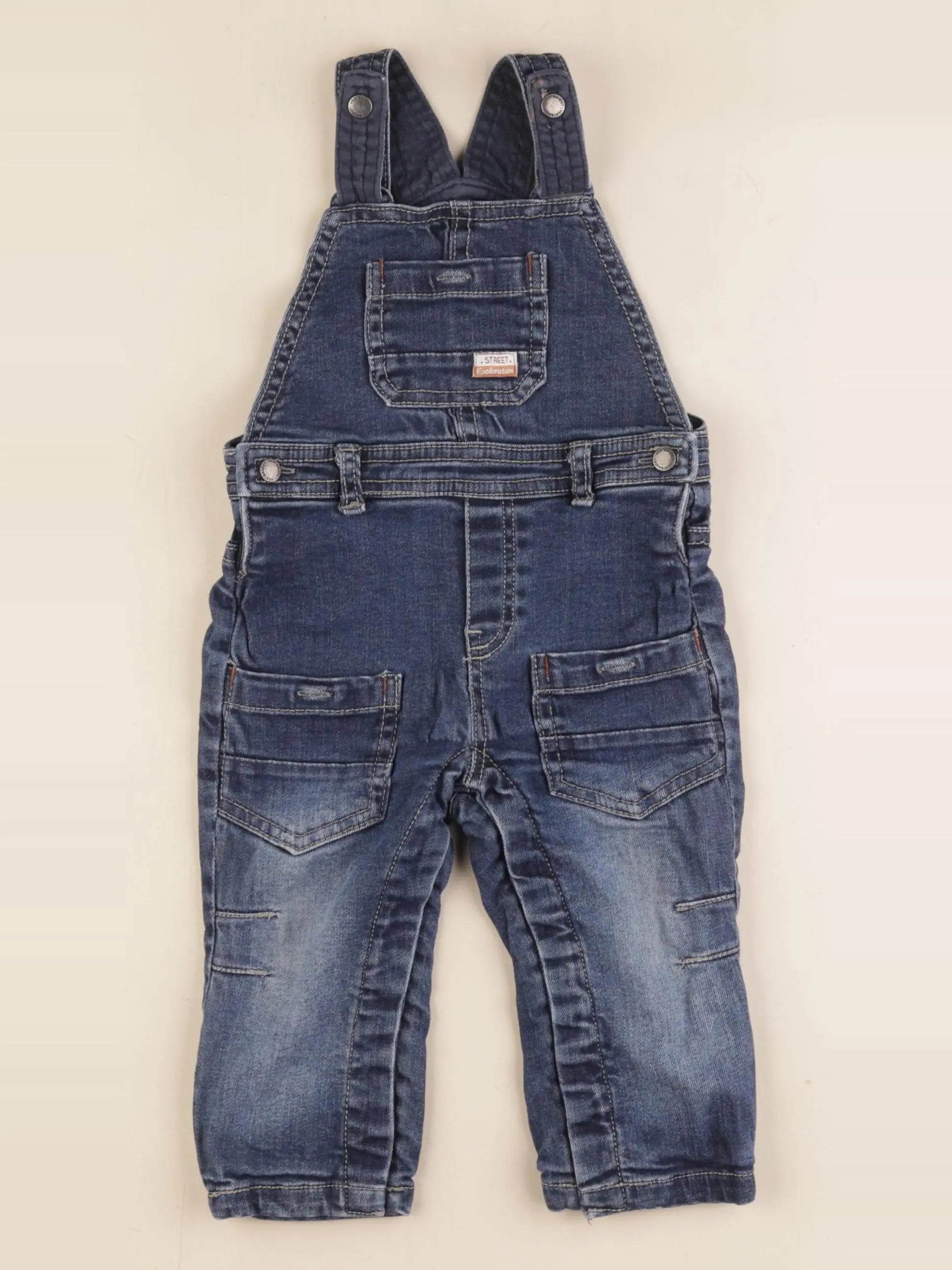 Vertbaudet - salopette bleu - 12 mois