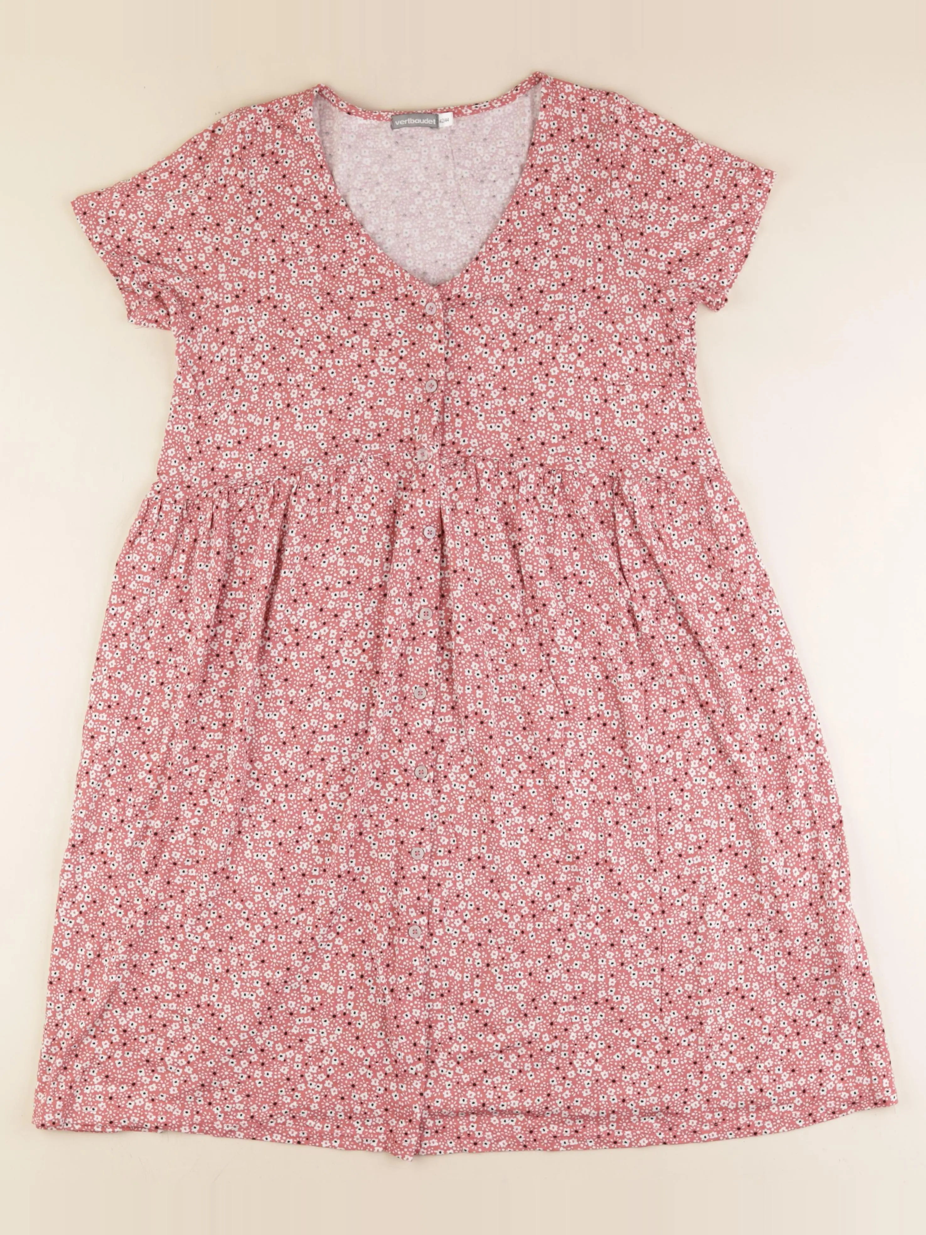 Vertbaudet - robe grossesse rose, blanc - 42 à 44