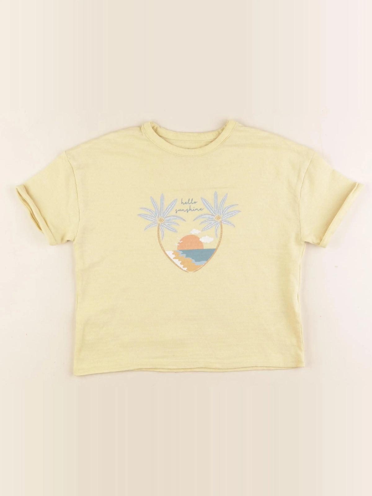 Vertbaudet - tee-shirt jaune - 6 ans