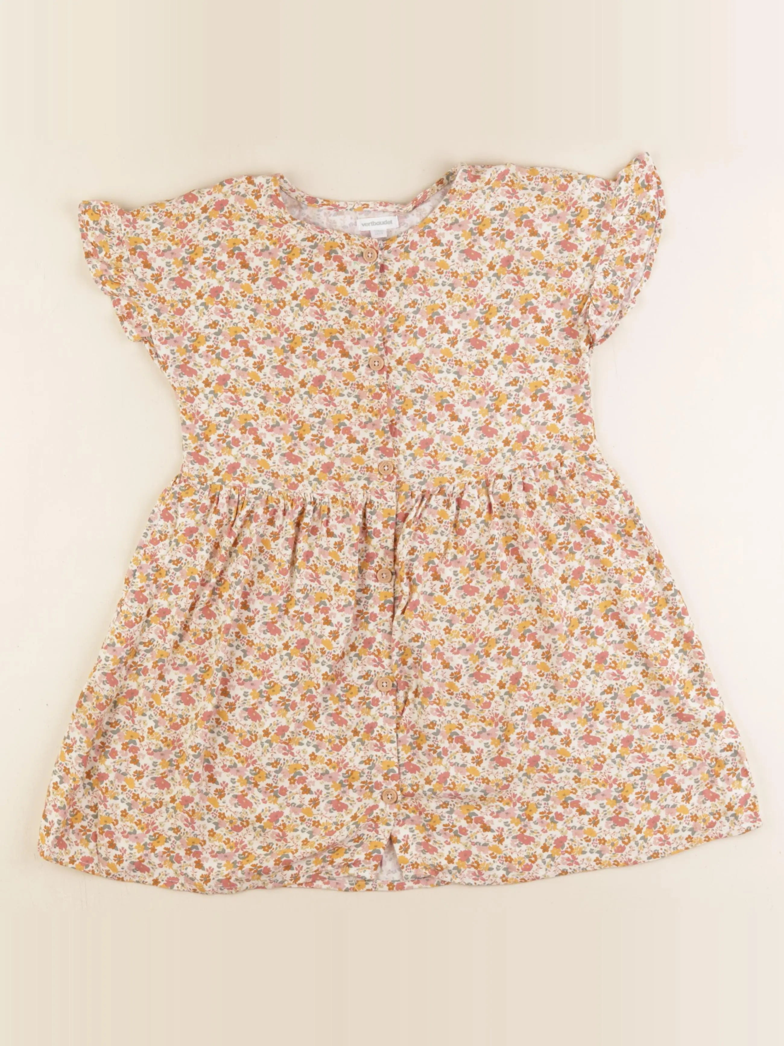 Vertbaudet - robe multicolore - 6 ans