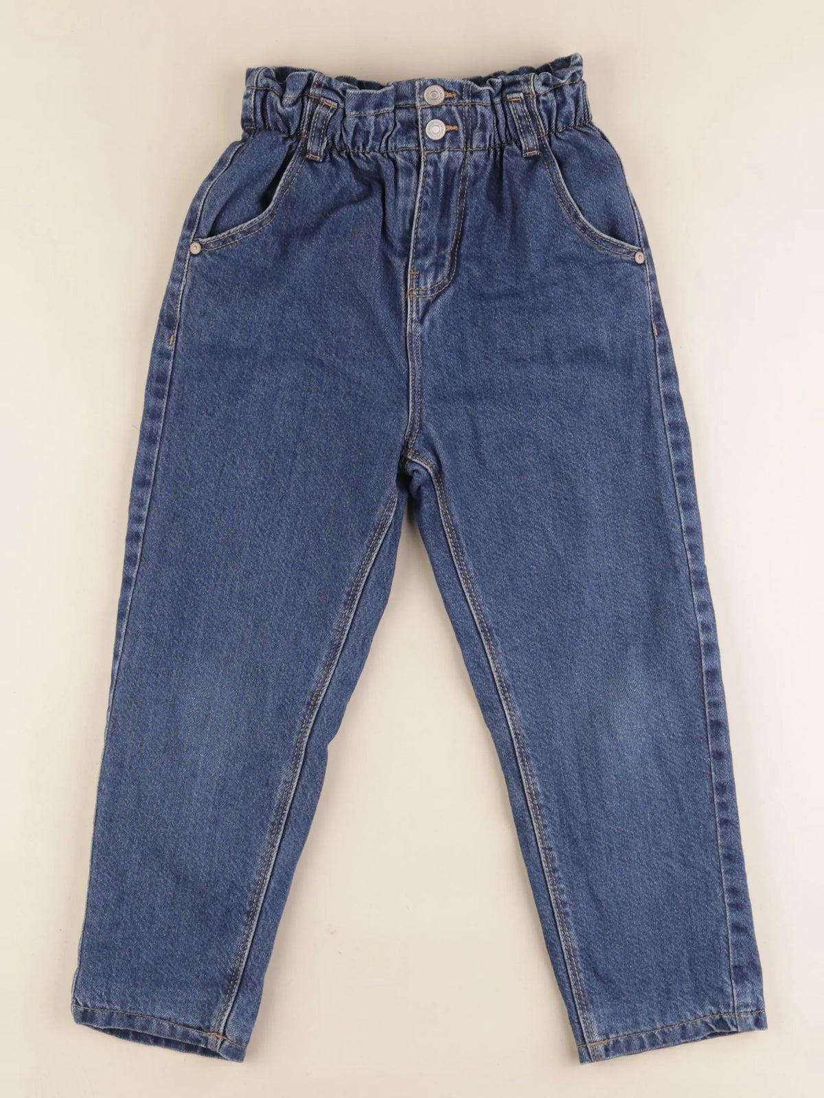 Vertbaudet - jean doublé bleu - 7 ans