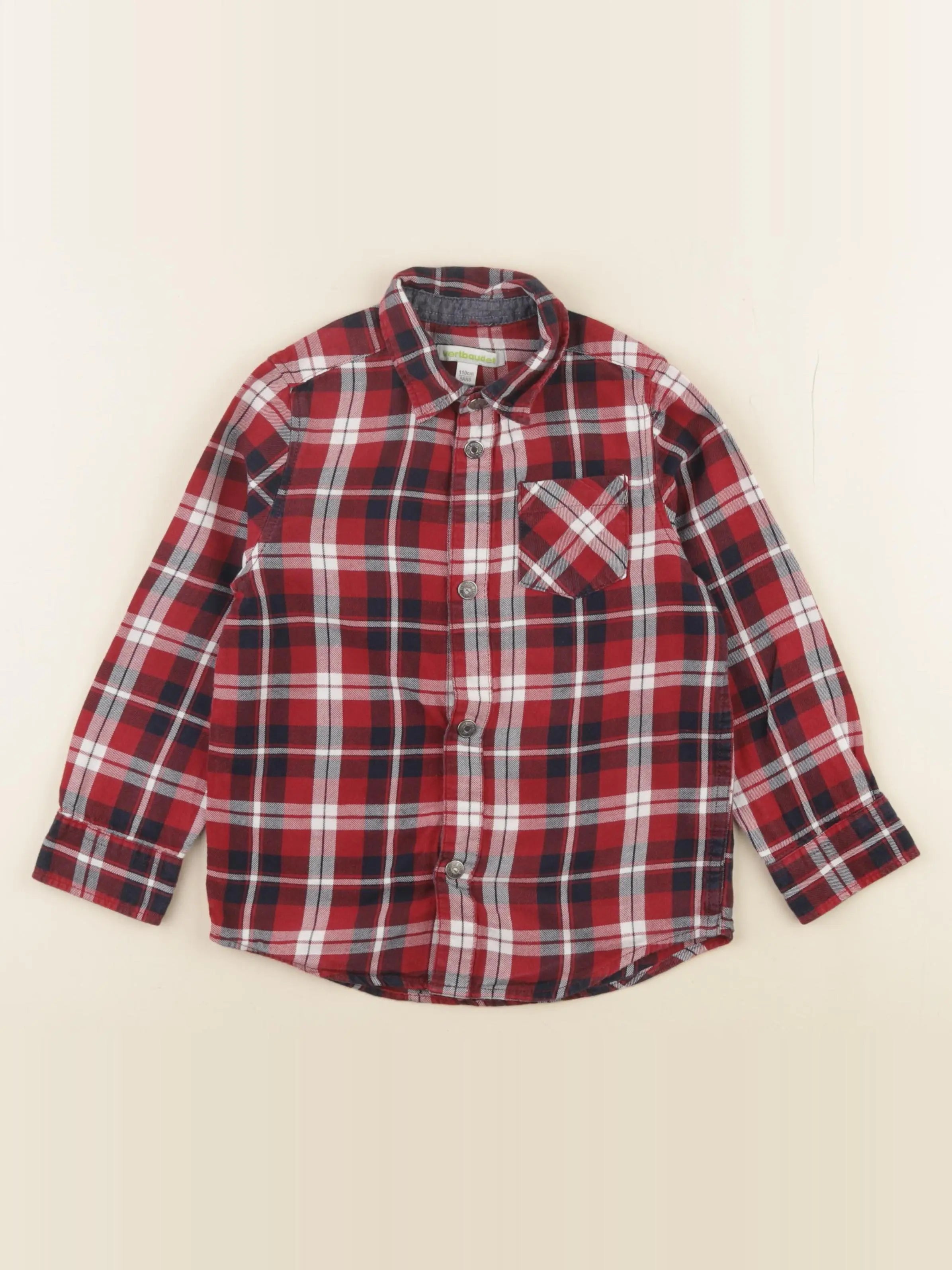 Vertbaudet - chemise multicolore - 5 ans