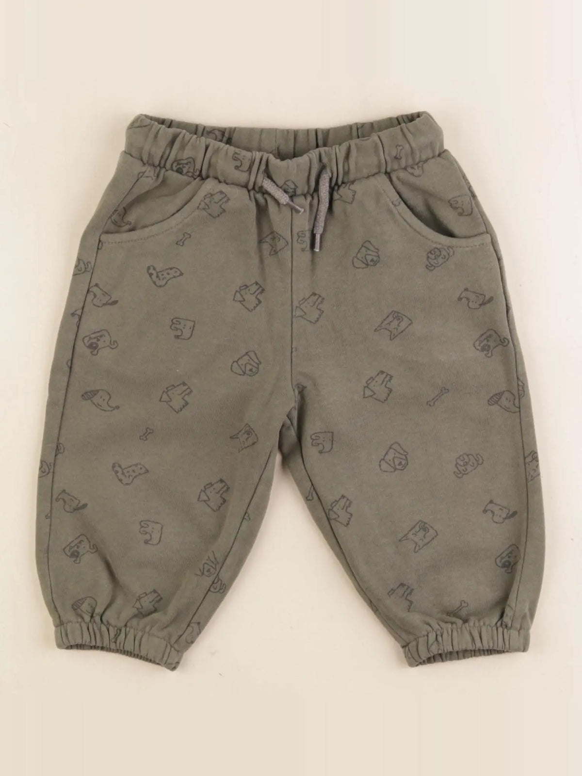 Vertbaudet - jogging vert - 12 mois