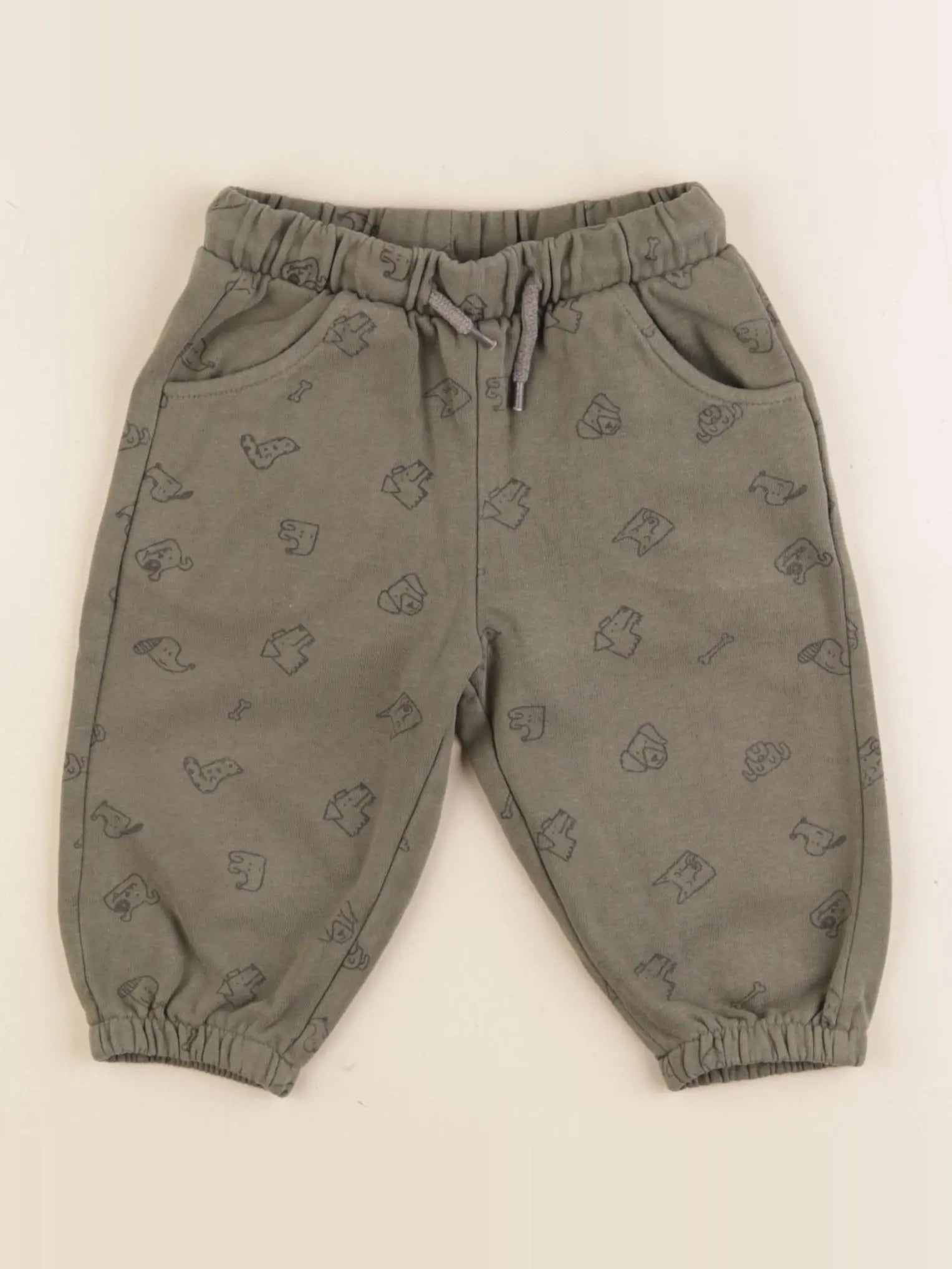 Vertbaudet - jogging vert - 12 mois