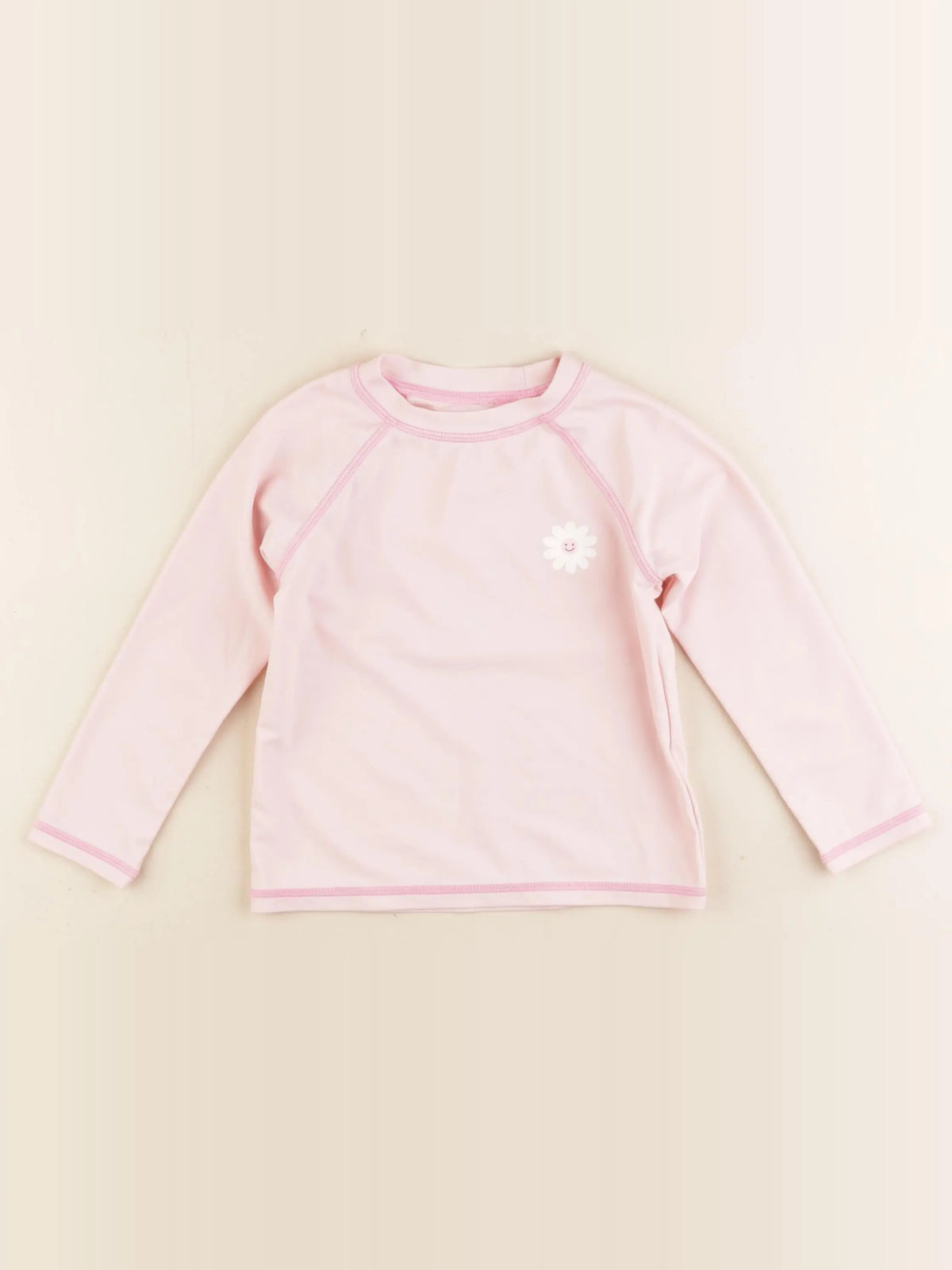 Vertbaudet - tee-shirt de bain rose - 3 ans
