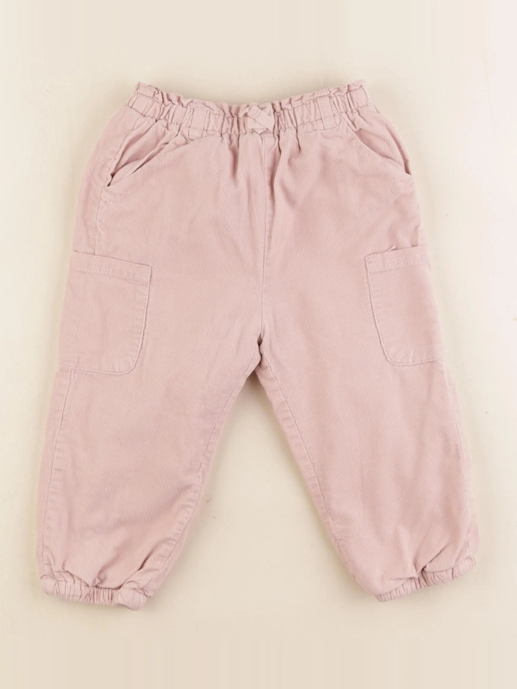 Vertbaudet - pantalon doublé rose - 36 mois