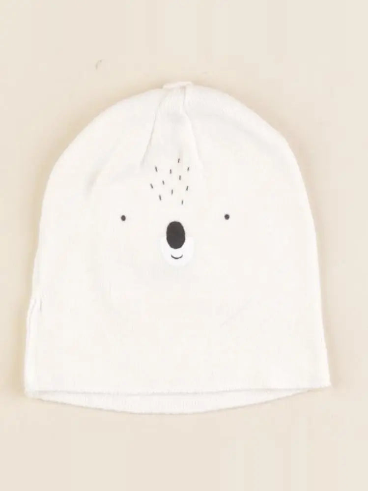Vertbaudet - bonnet de naissance blanc - 12/18 mois