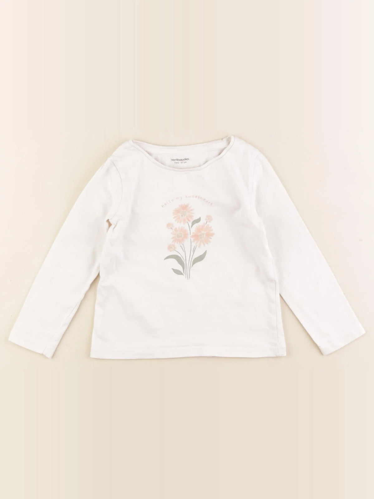 Vertbaudet - tee-shirt blanc - 3 ans