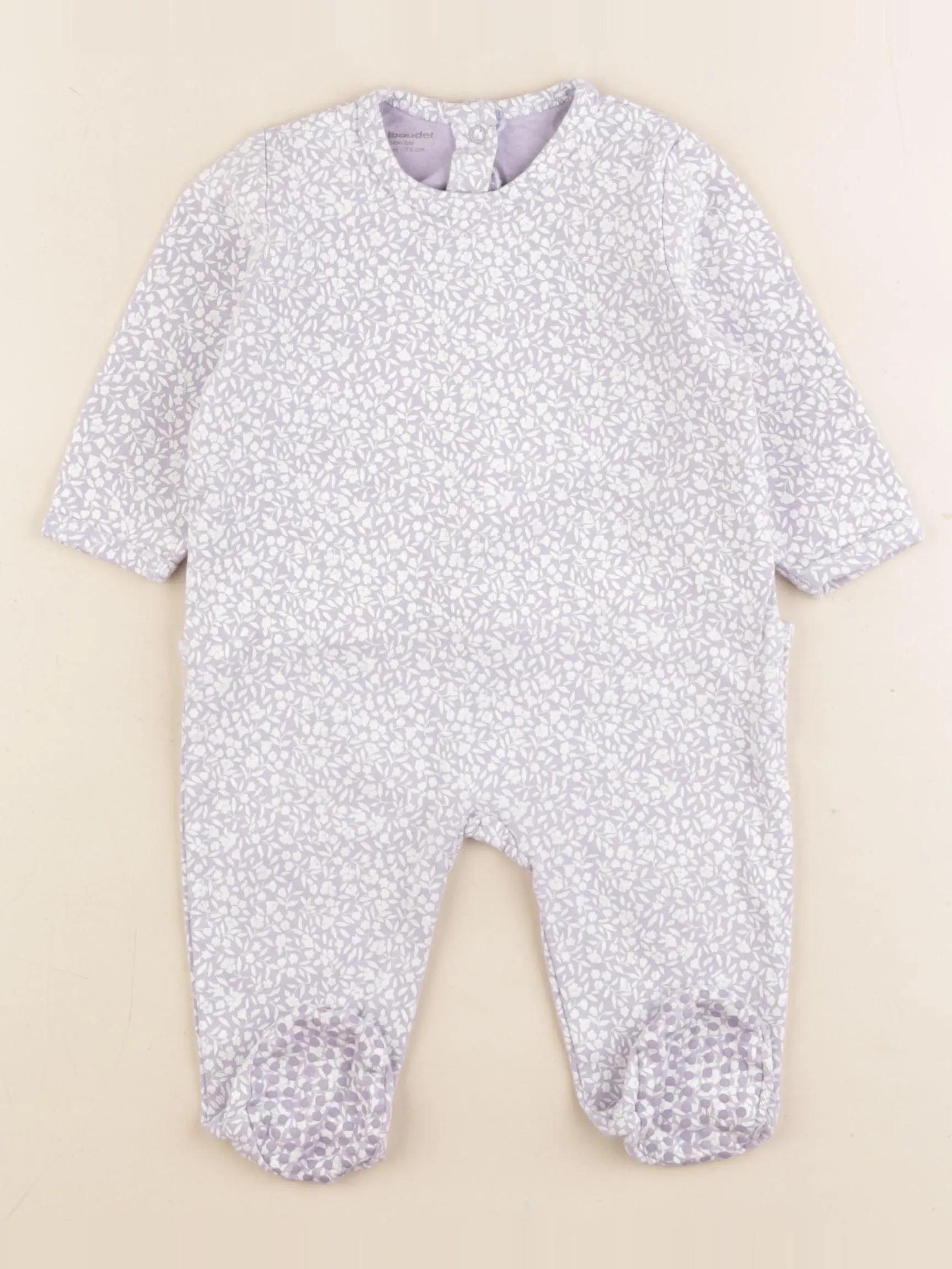 Vertbaudet - pyjama coton violet - 12 mois