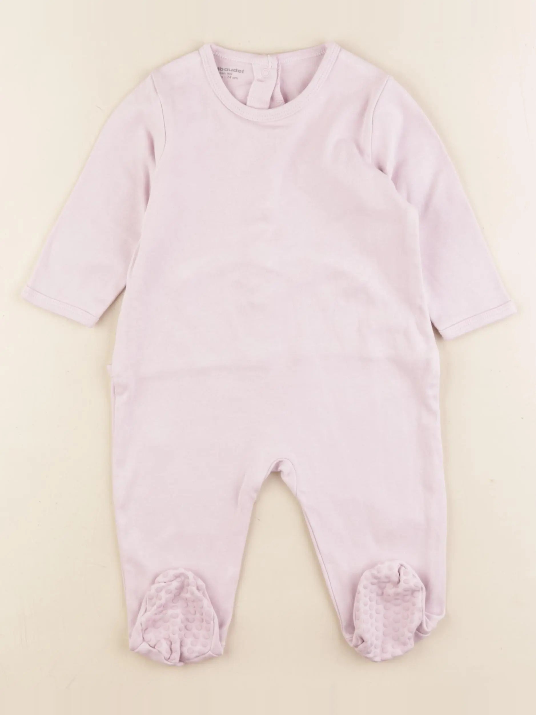 Vertbaudet - pyjama coton violet - 12 mois