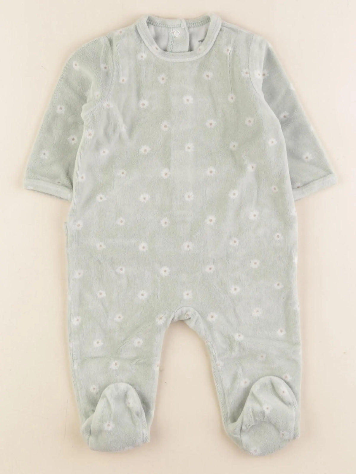 Vertbaudet - pyjama vert - 6 mois