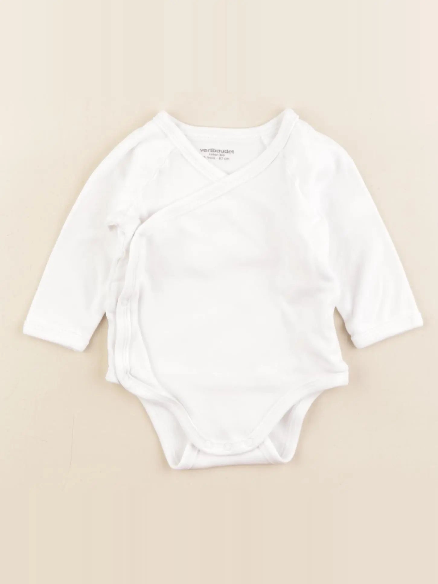 Vertbaudet - body blanc - 6 mois