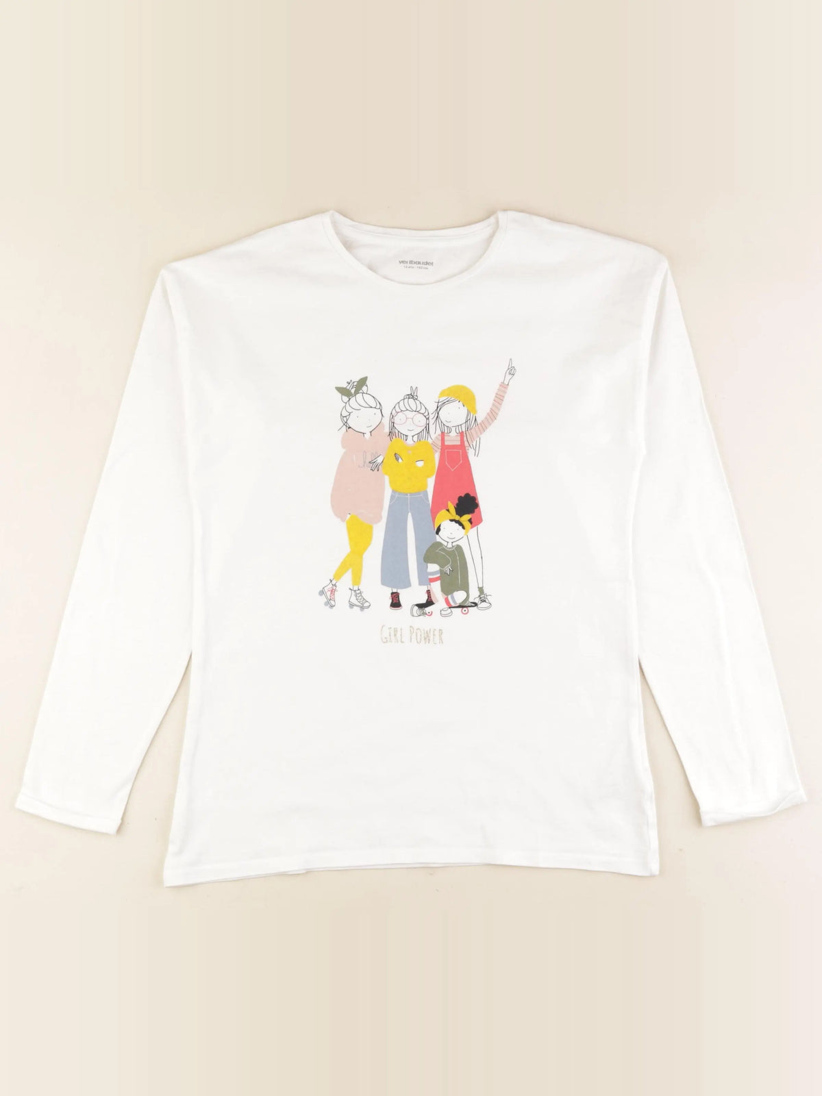 Vertbaudet - tee-shirt blanc - 12 ans