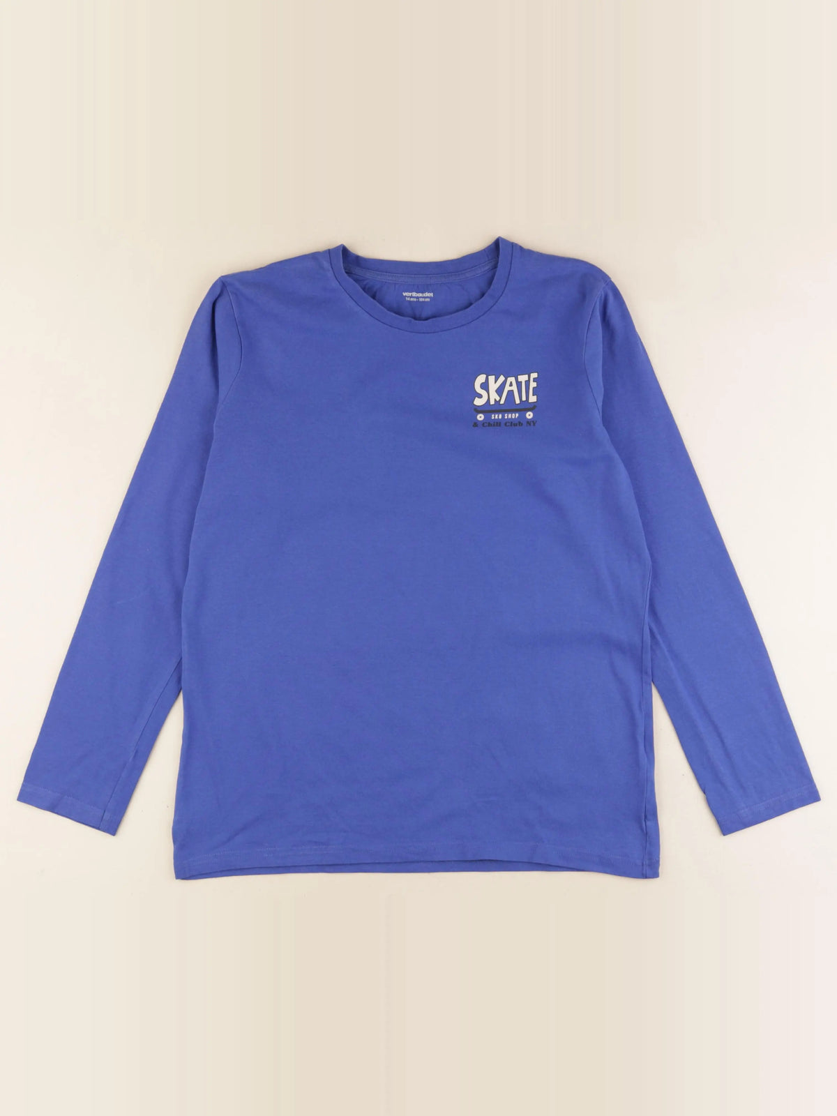 Vertbaudet - tee-shirt bleu - 14 ans