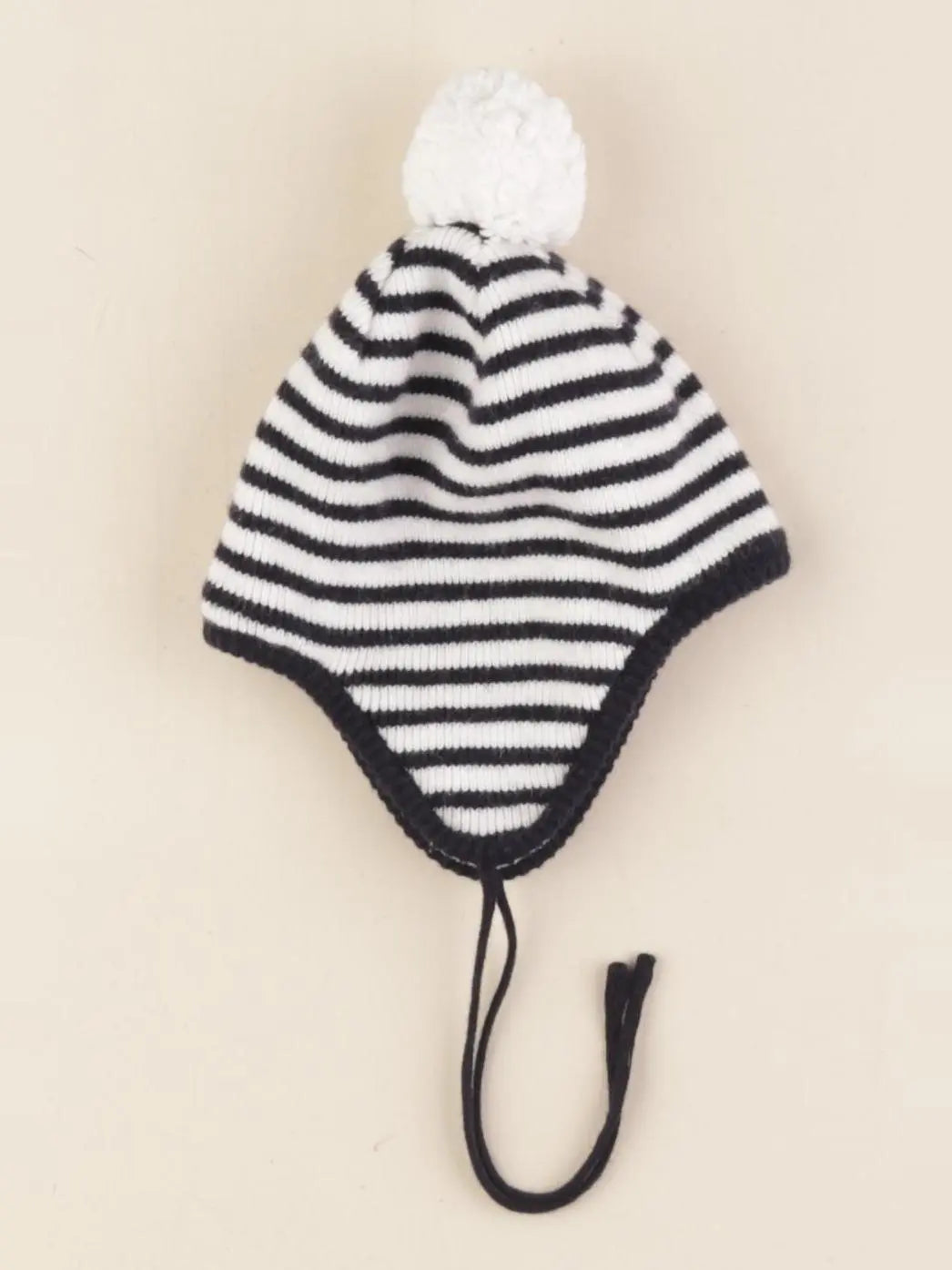 Jacadi - bonnet blanc, bleu - 3 mois