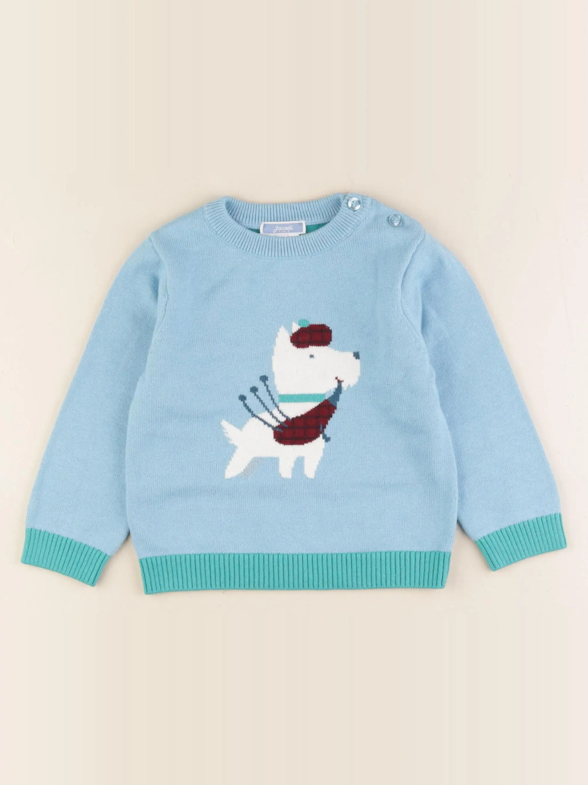 Jacadi - pull bleu - 24 mois