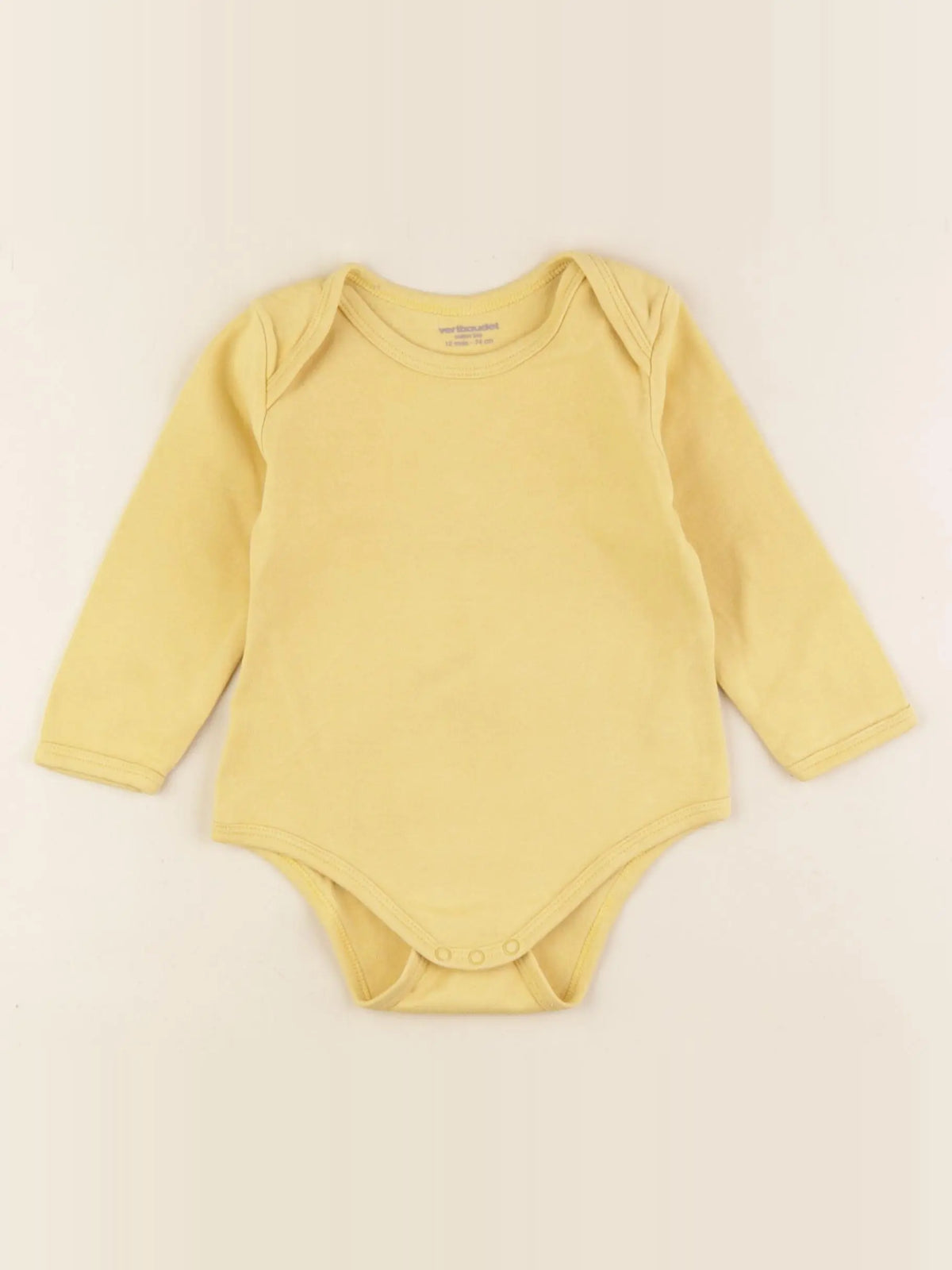 Vertbaudet - body jaune - 12 mois