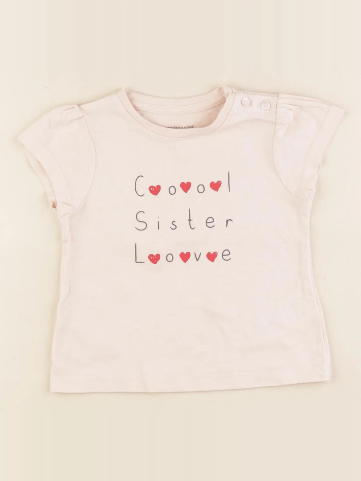 Vertbaudet - tee-shirt rose - 18 mois