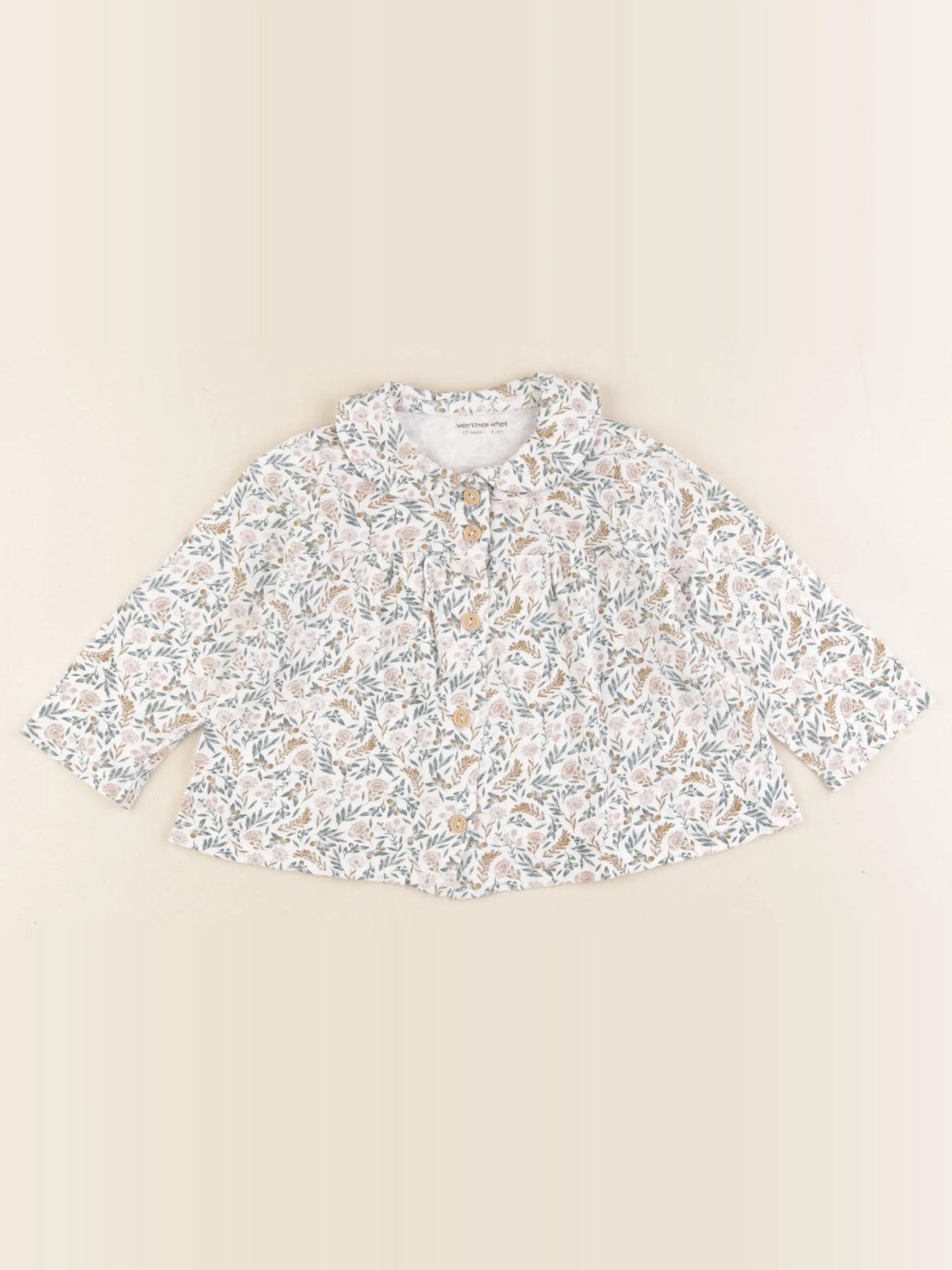 Vertbaudet - tee-shirt multicolore - 12 mois