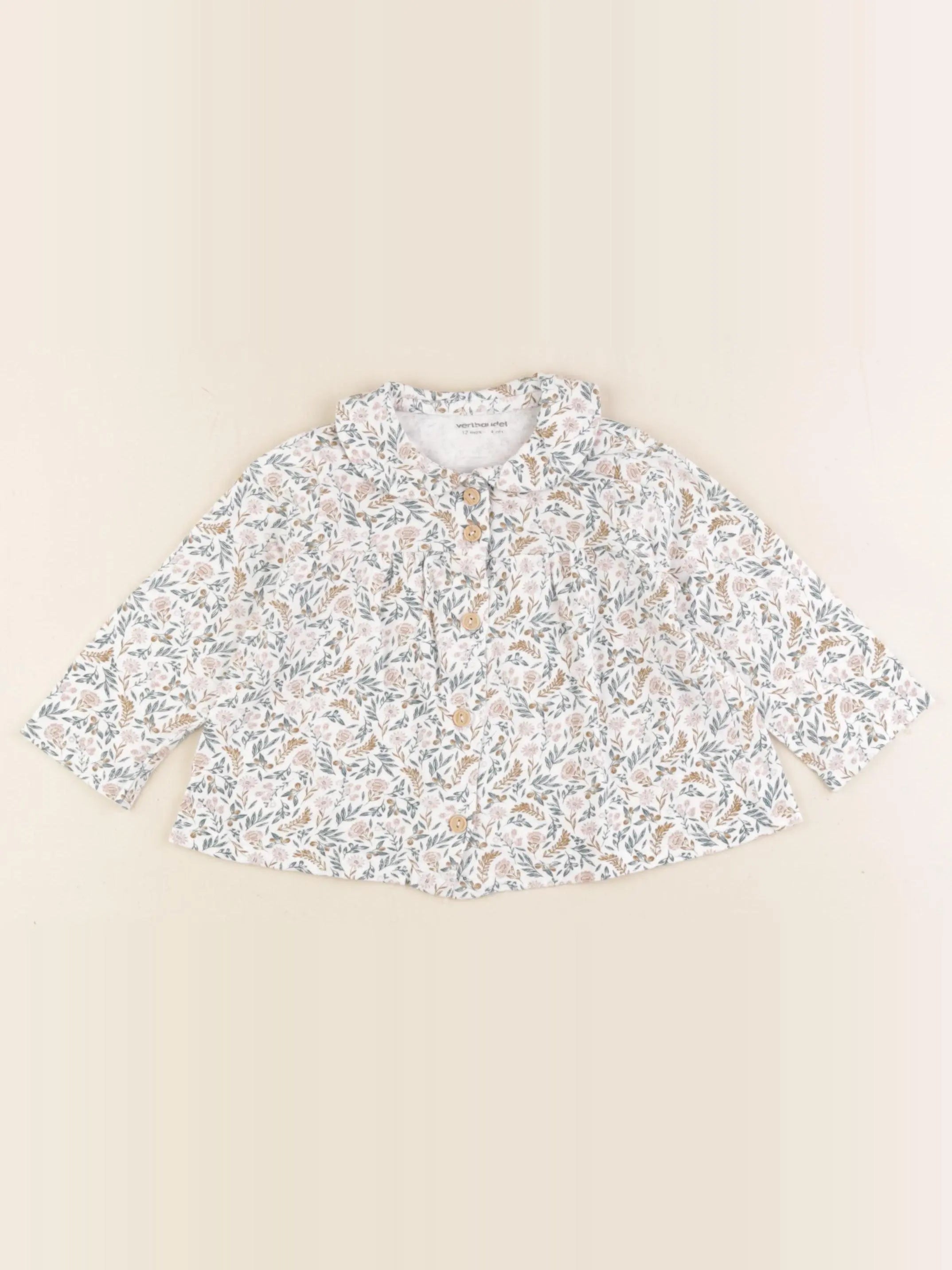 Vertbaudet - tee-shirt multicolore - 12 mois