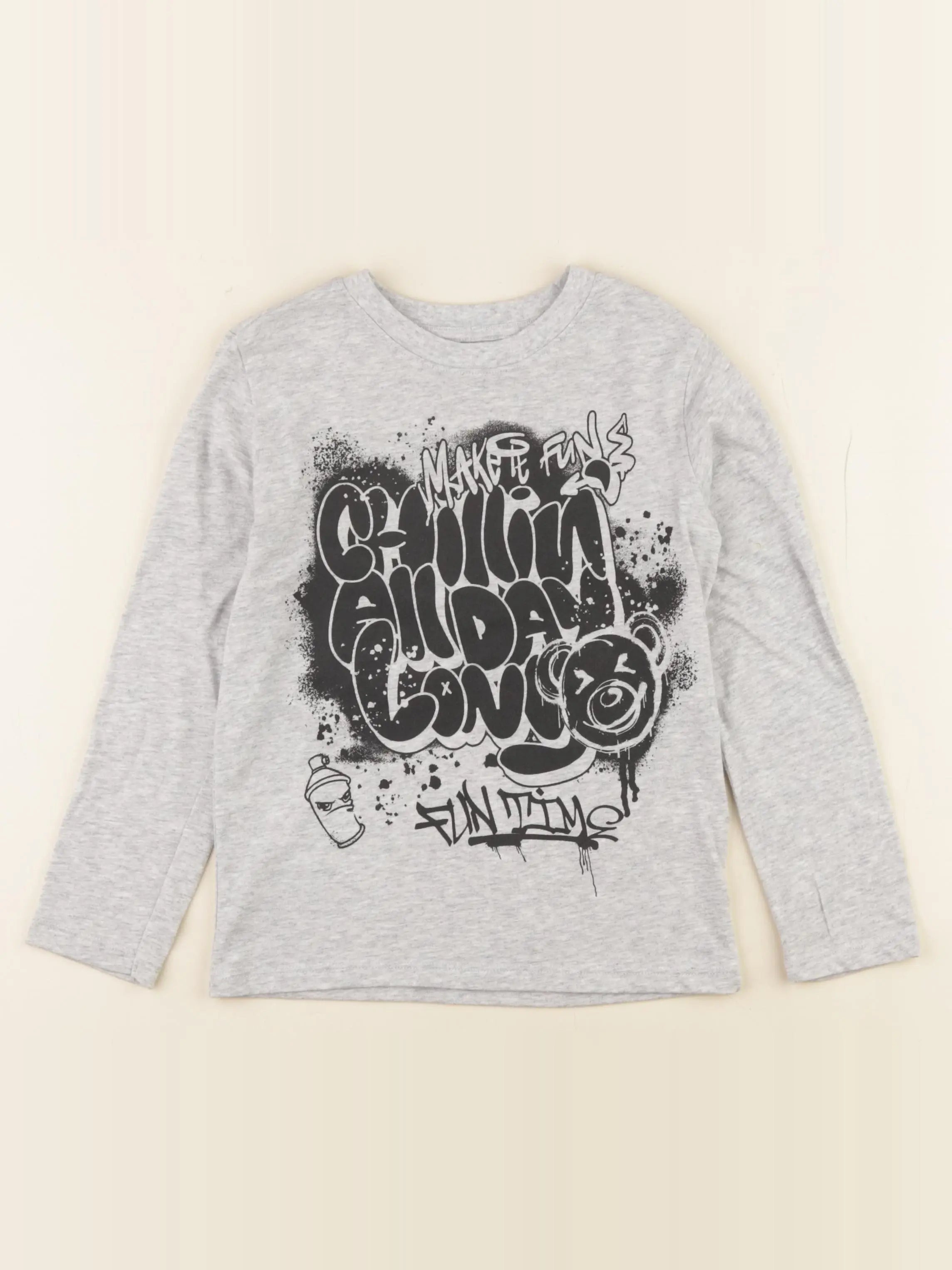 IKKS - tee-shirt gris - 4/6 ans