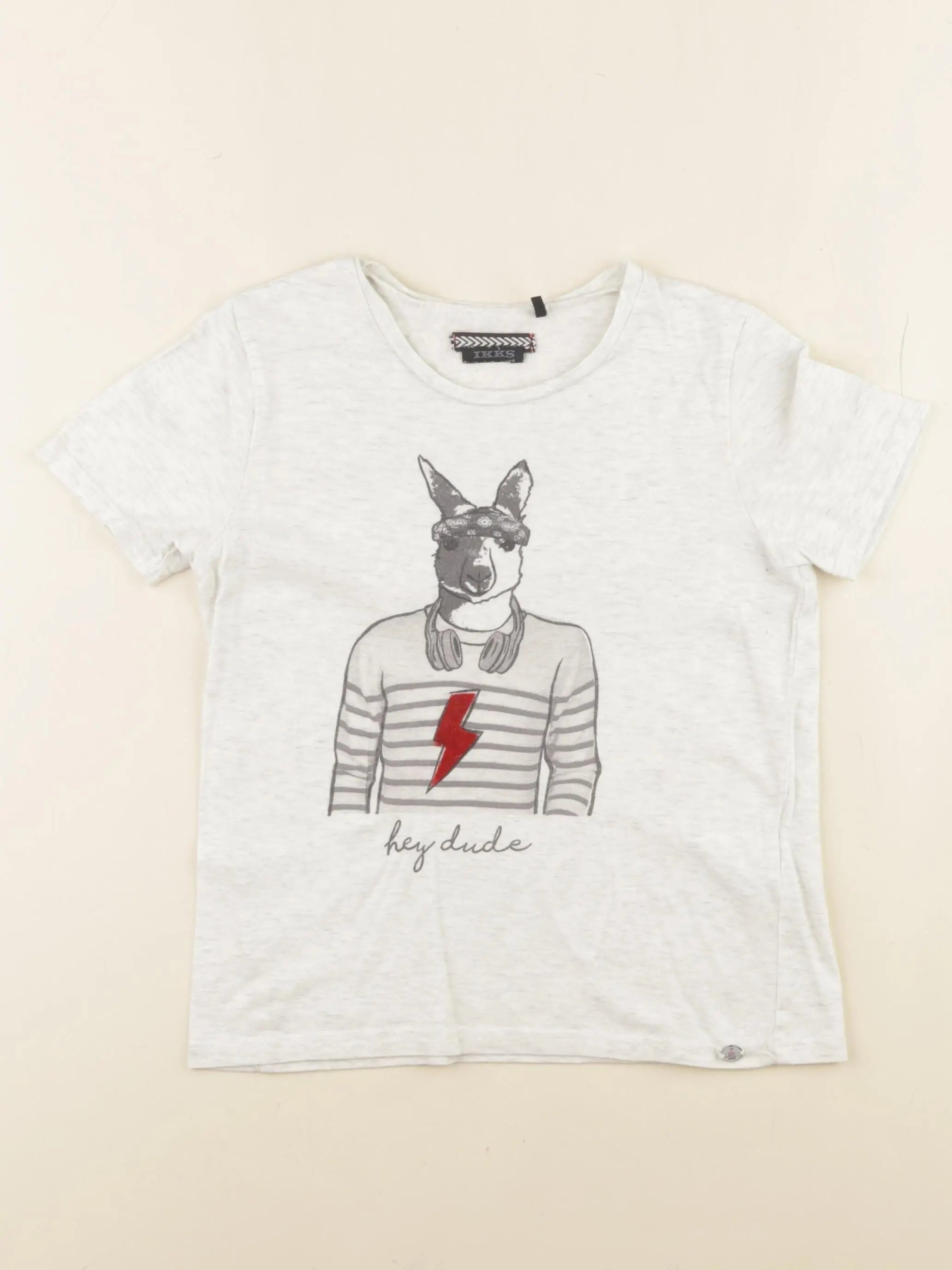 IKKS - tee-shirt beige - 6 ans