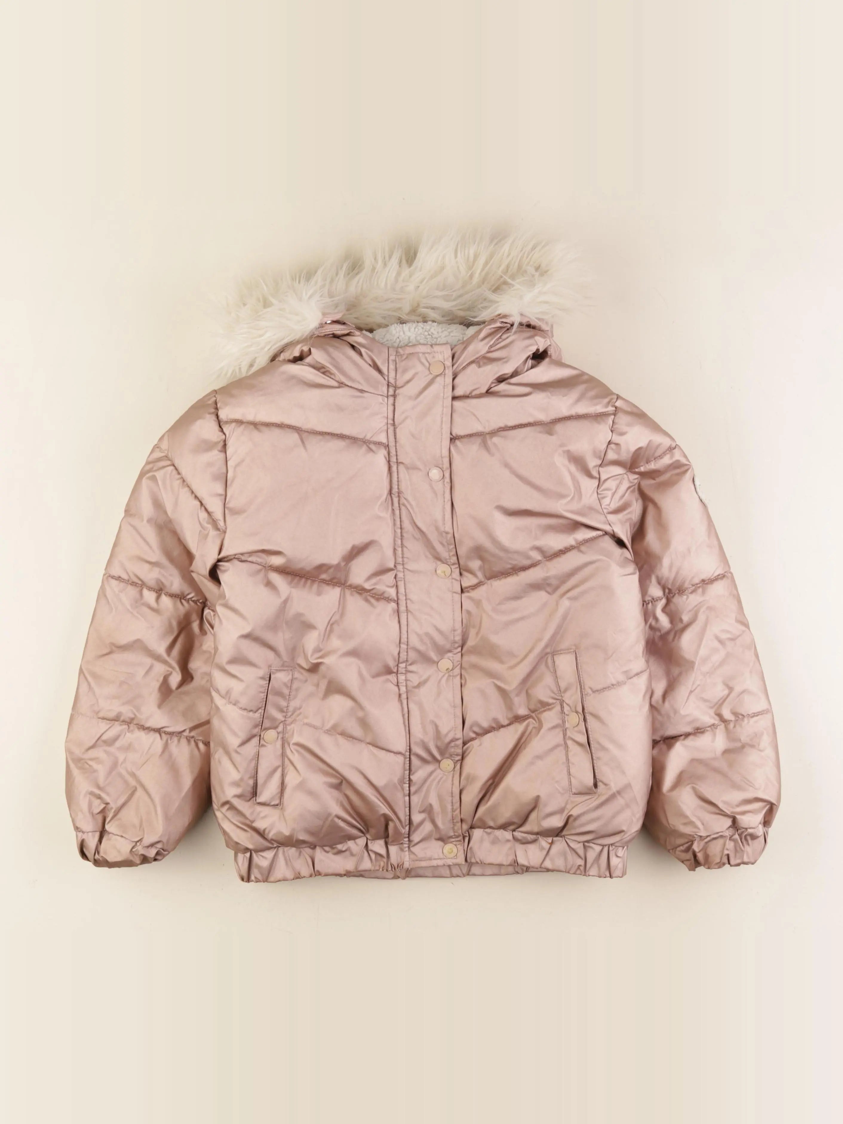 Vertbaudet - doudoune rose - 7 ans