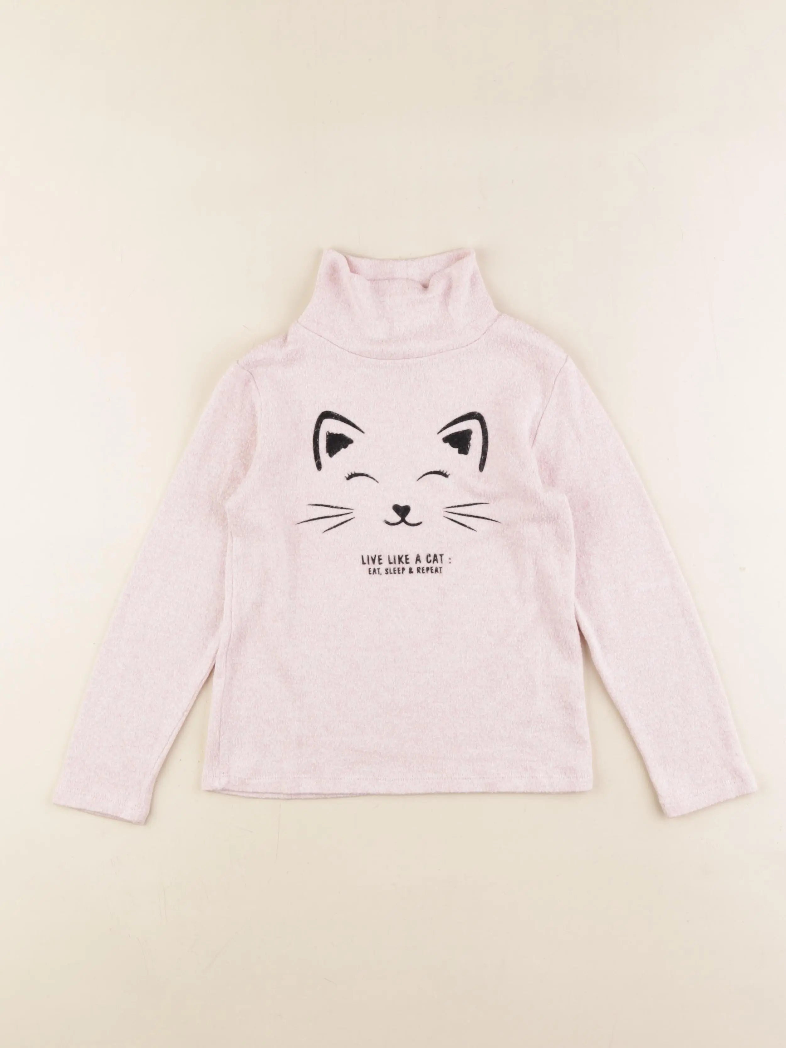 Vertbaudet - sous-pull rose - 5 ans