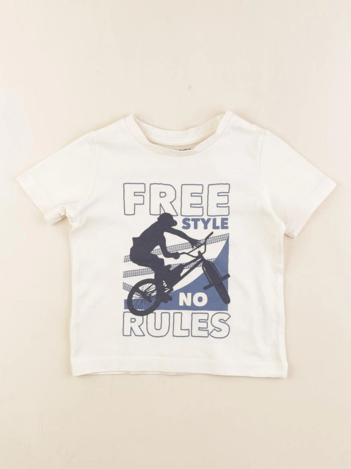 Vertbaudet - tee-shirt beige - 2 ans