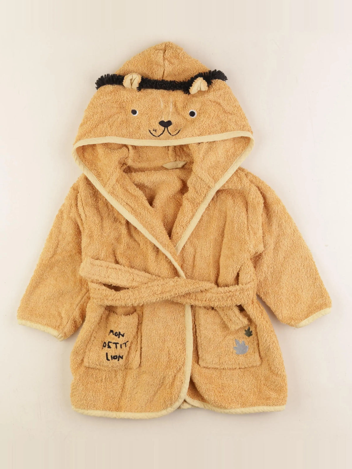 Vertbaudet - peignoir jaune - 24 mois